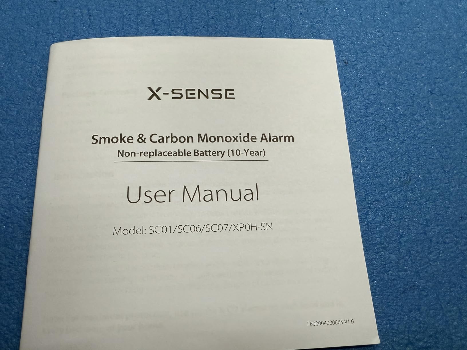 X-Sense Smoke Detector Carbon Monoxide Alarm Combo, XP0H-SN, 1-Pack | 10-Year Sealed Battery (Not Hardwired), Large 5.7-inch Bracket Covers a Clean Wall, UL 217 & UL 2034 Certified customer photo 2