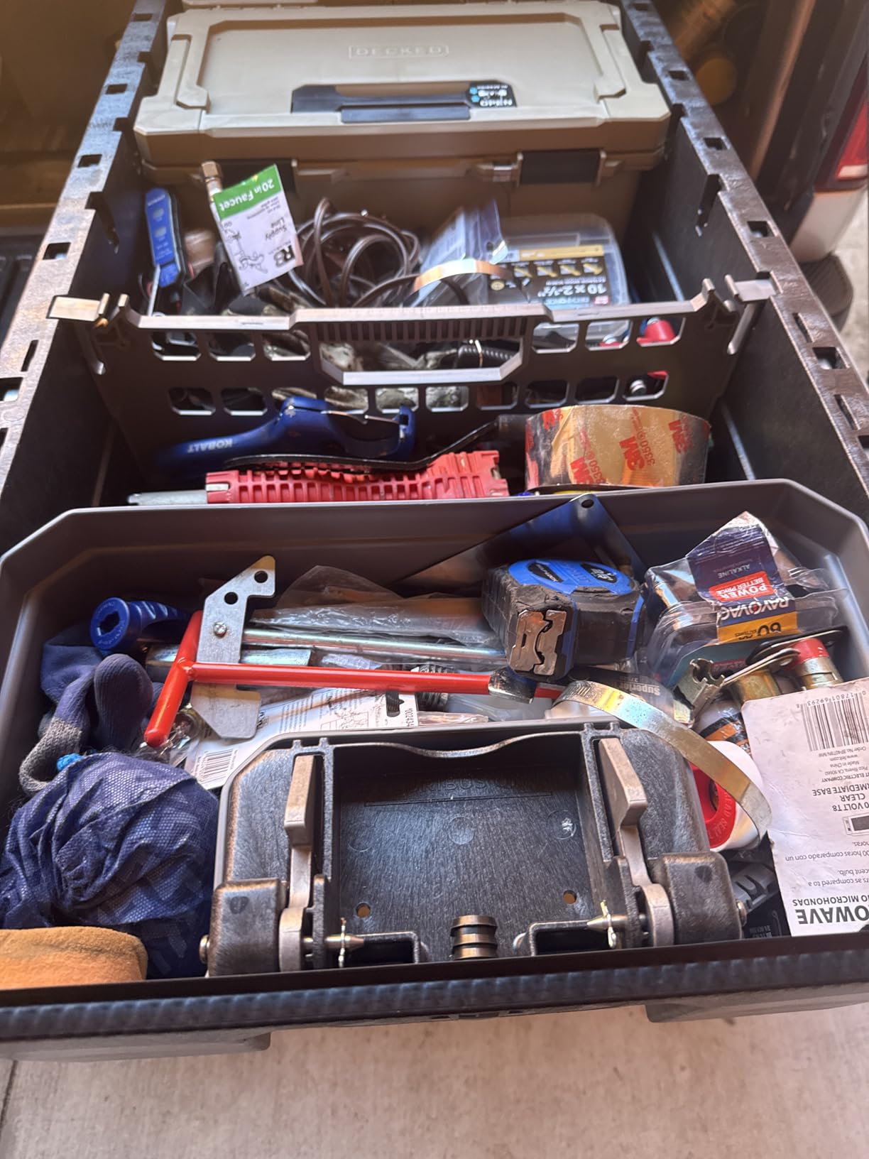 DECKED Truck Bed Storage System Includes System Accessories | Compatible with Ford F150 (2015-current) 6'6