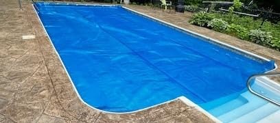 BigXwell Solar Pool Cover, 12Mil 12x24 Foot Rectangle for In-Ground Pools, 1200 Series Blue Blanket customer photo 2