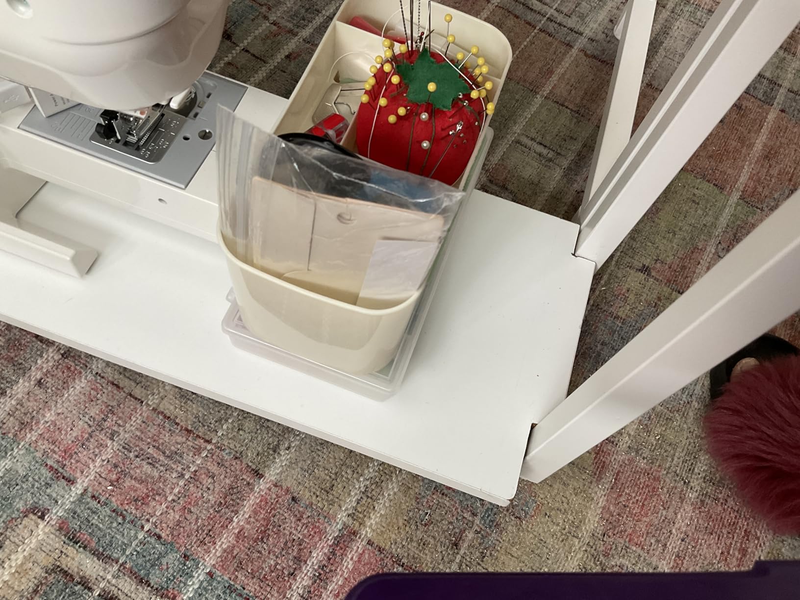 GreenForest Folding Desk with Wheels, 24.8
