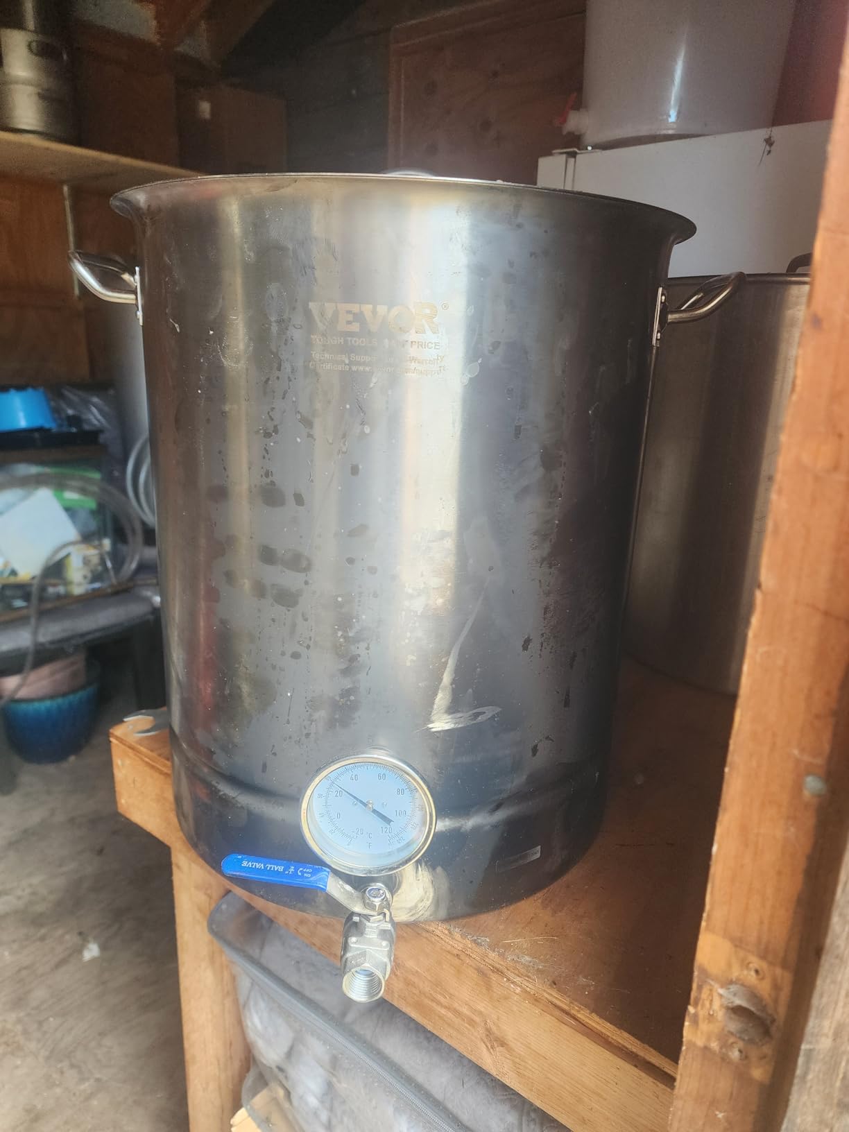 VEVOR Brew Kettle 16 Gal, Brewing Pot Stainless Steel with Filter & Filter Tray, Tri Ply Bottom customer photo 2