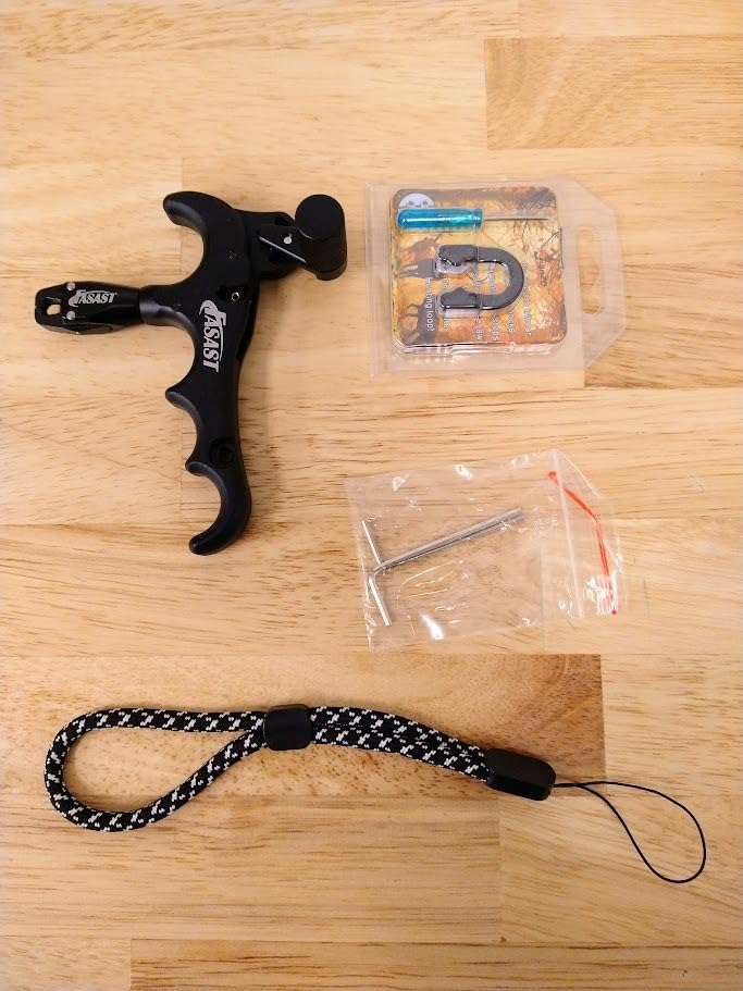 Bow Release for Compound Bow,Aluminum 360°Rotatable,Archery Release Trigger,for Both Right and Left Handers,for Both Youth and Adults,Adjustable Sensitivity and Angle,Tool Included customer photo 1
