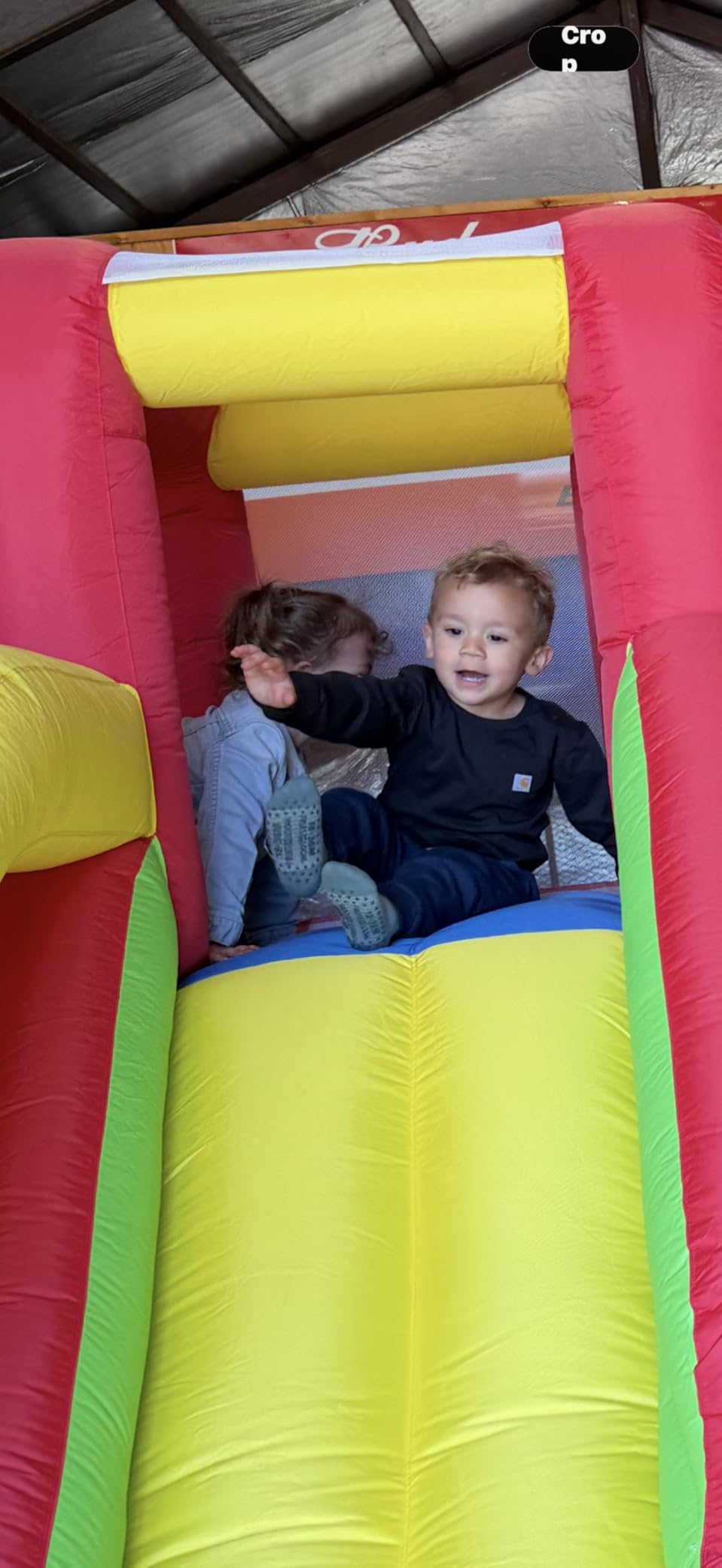 Hongcoral Bounce House, Inflatable Bounce Castle with Blower for Kids, Blow Up Jumping Bouncer with Slide, Climbing Wall, Obstacles, Trampoline, Ball Pit Pool for Indoor Outdoor customer photo 2