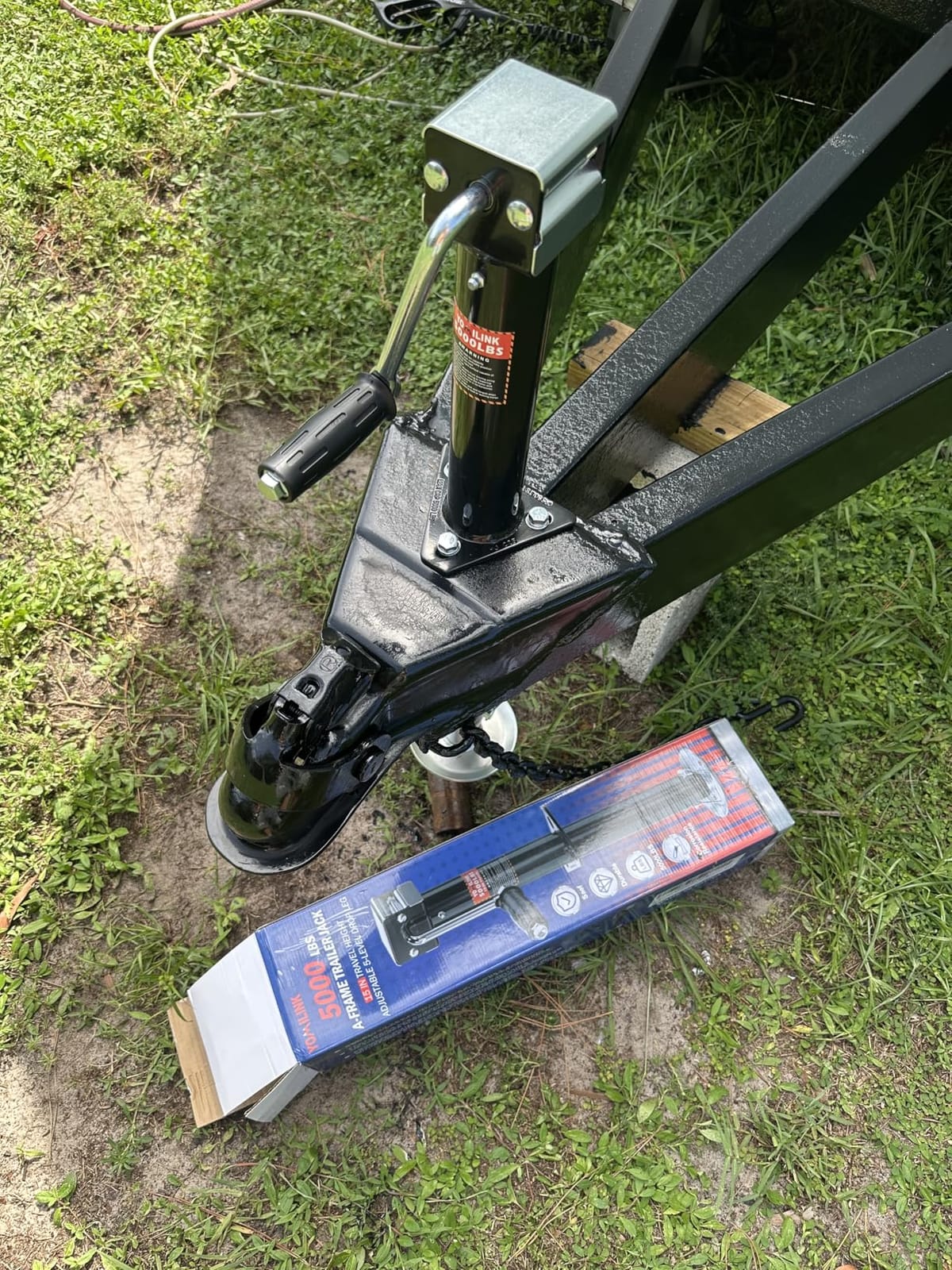 YOMILINK 5000 lbs A-Frame Trailer Jack, 15