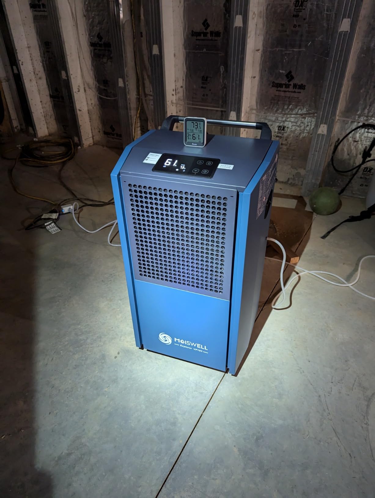190 Pints Commercial Dehumidifier with Pump Heavy Duty for Basement | Timer customer photo 1