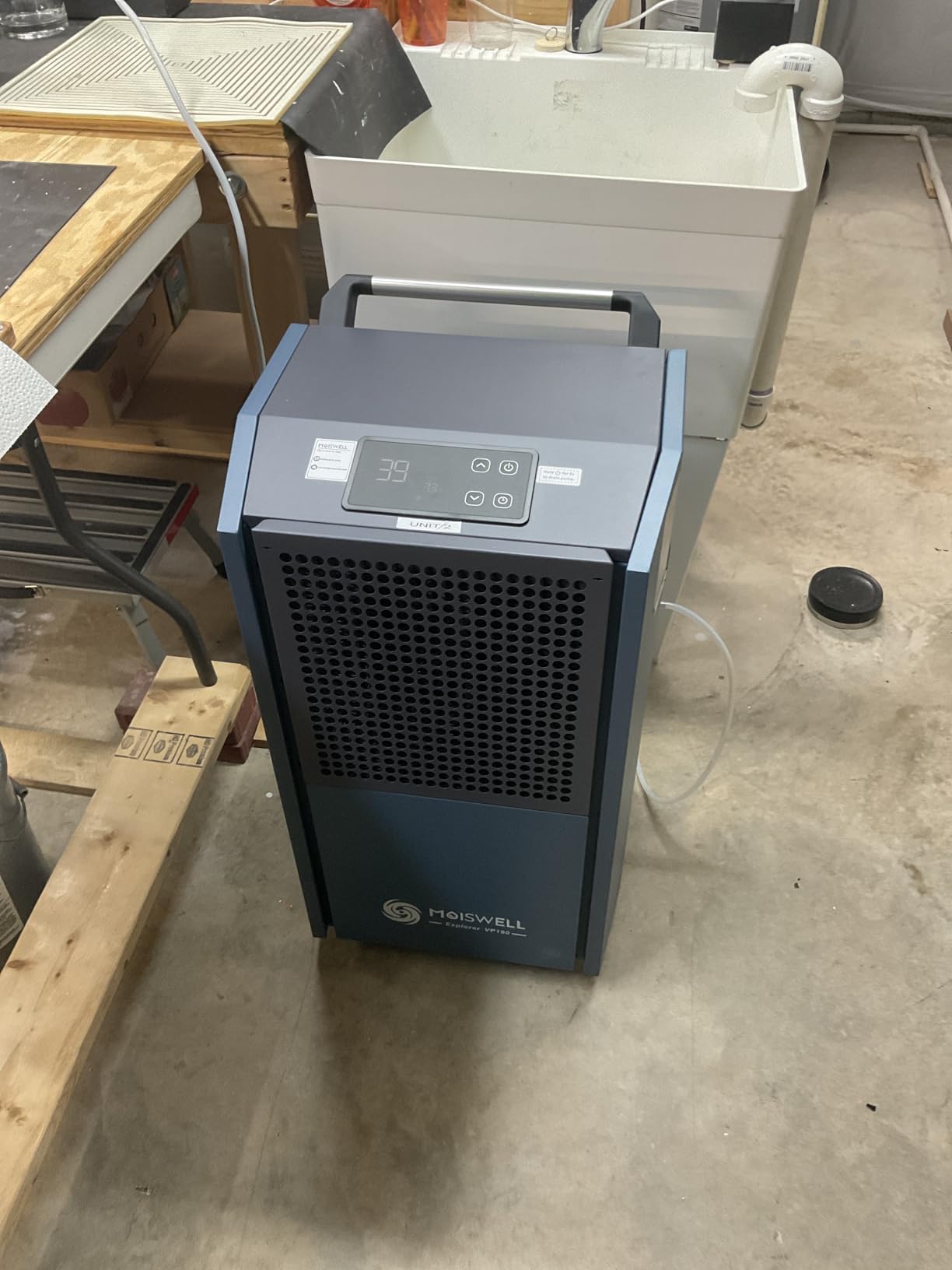 190 Pints Commercial Dehumidifier with Pump Heavy Duty for Basement | Timer customer photo 2