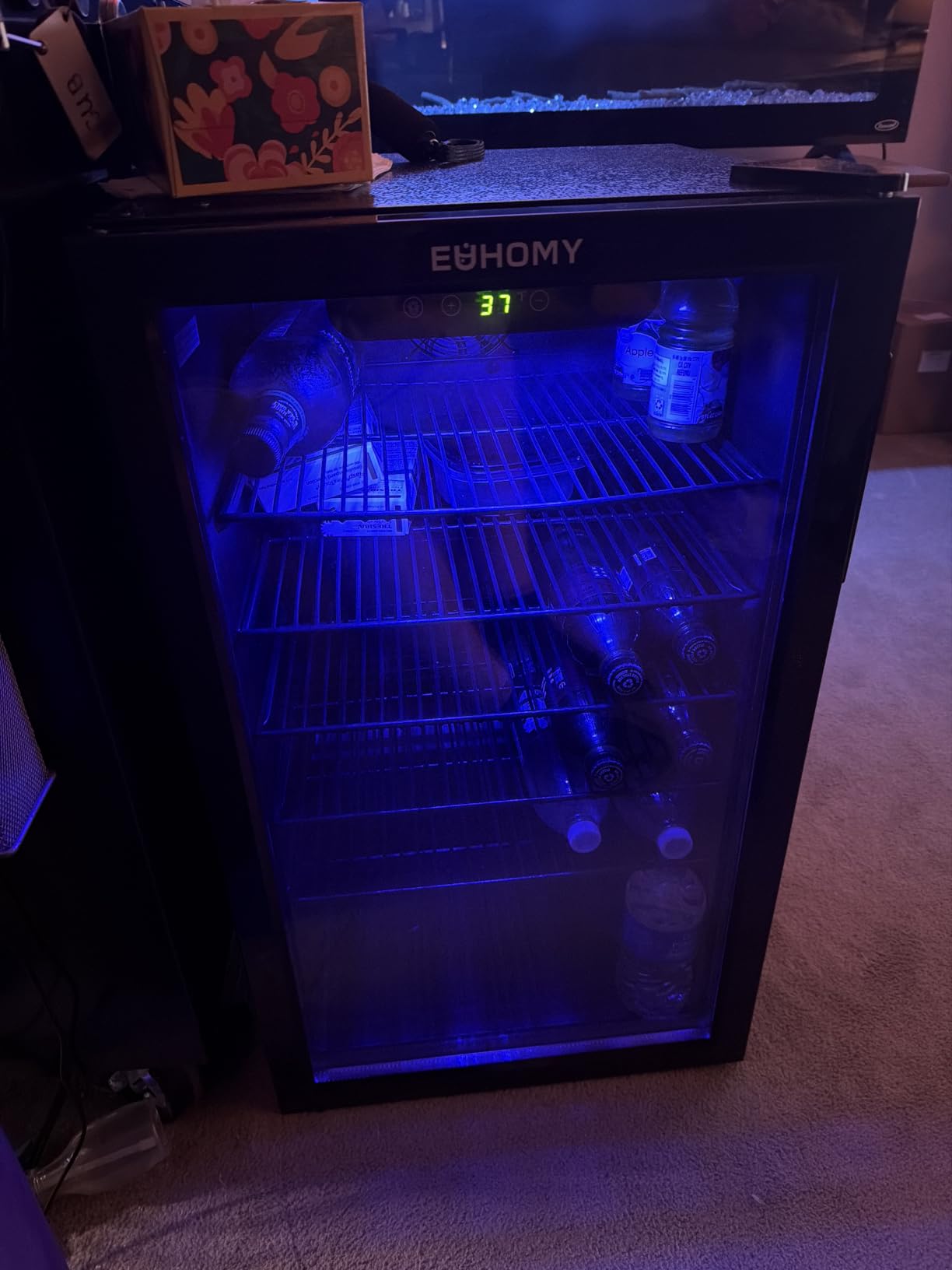 EUHOMY Double Door Mini Fridge With Freezer, Freestanding Mini Freezer customer photo 1