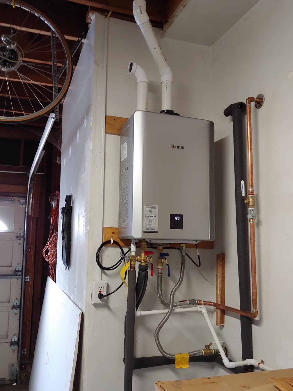 Rinnai RXP160iN Condensing Smart Sense Tankless Water Heater | 9 GPM, 160k BTU, Built-In Recirculation Reduces Hot Water Wait, Indoor/Outdoor Install, NG or Propane, Endless Hot Water customer photo 2