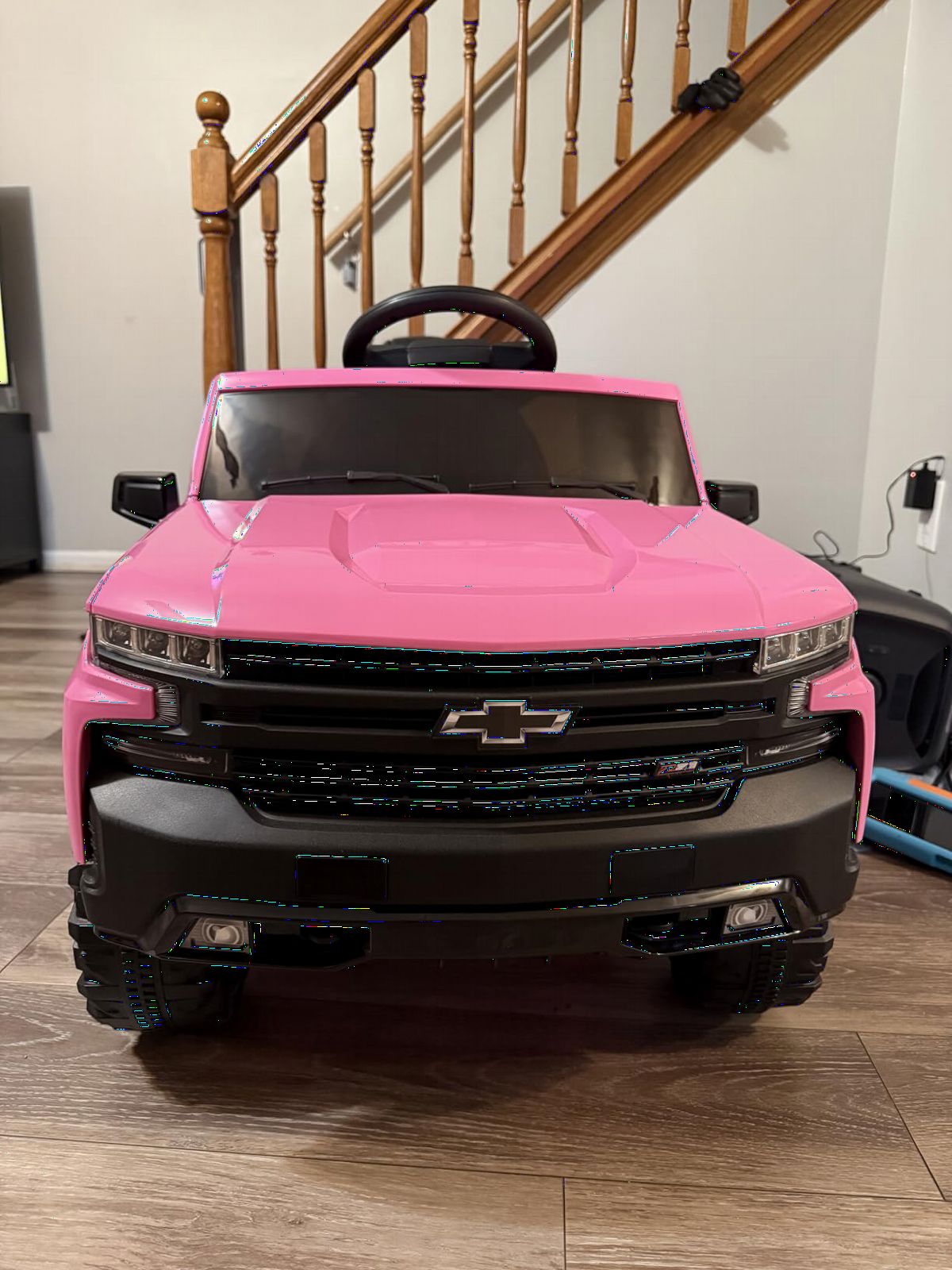 Best Choice Products 12V Licensed Chevrolet Silverado Ride On Truck, Electric Car Toy w/Parent Remote Control, Truck Bed Storage, Bluetooth Speaker, LED Lights, 2.5 MPH Max Speed - Black customer photo 1