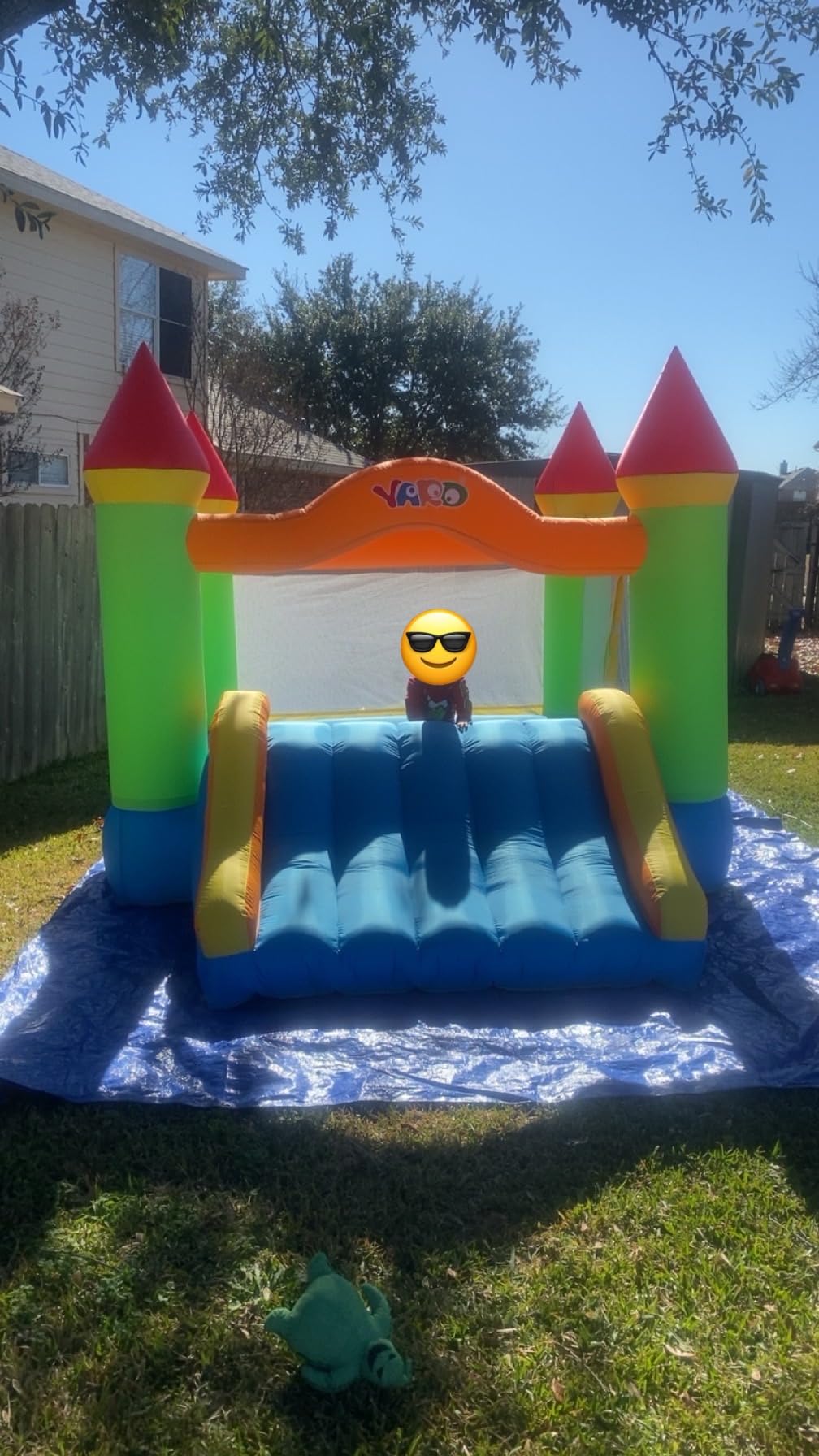 YARD Bounce House, Inflatable Bouncy House for Kids 3-6, 12ft x 9ft x 8ft | Bouncy Castle with Slide and Air Blower for Indoor / Outdoor Party, Jumping House with Extra Thick Material & Safety Netting customer photo 2