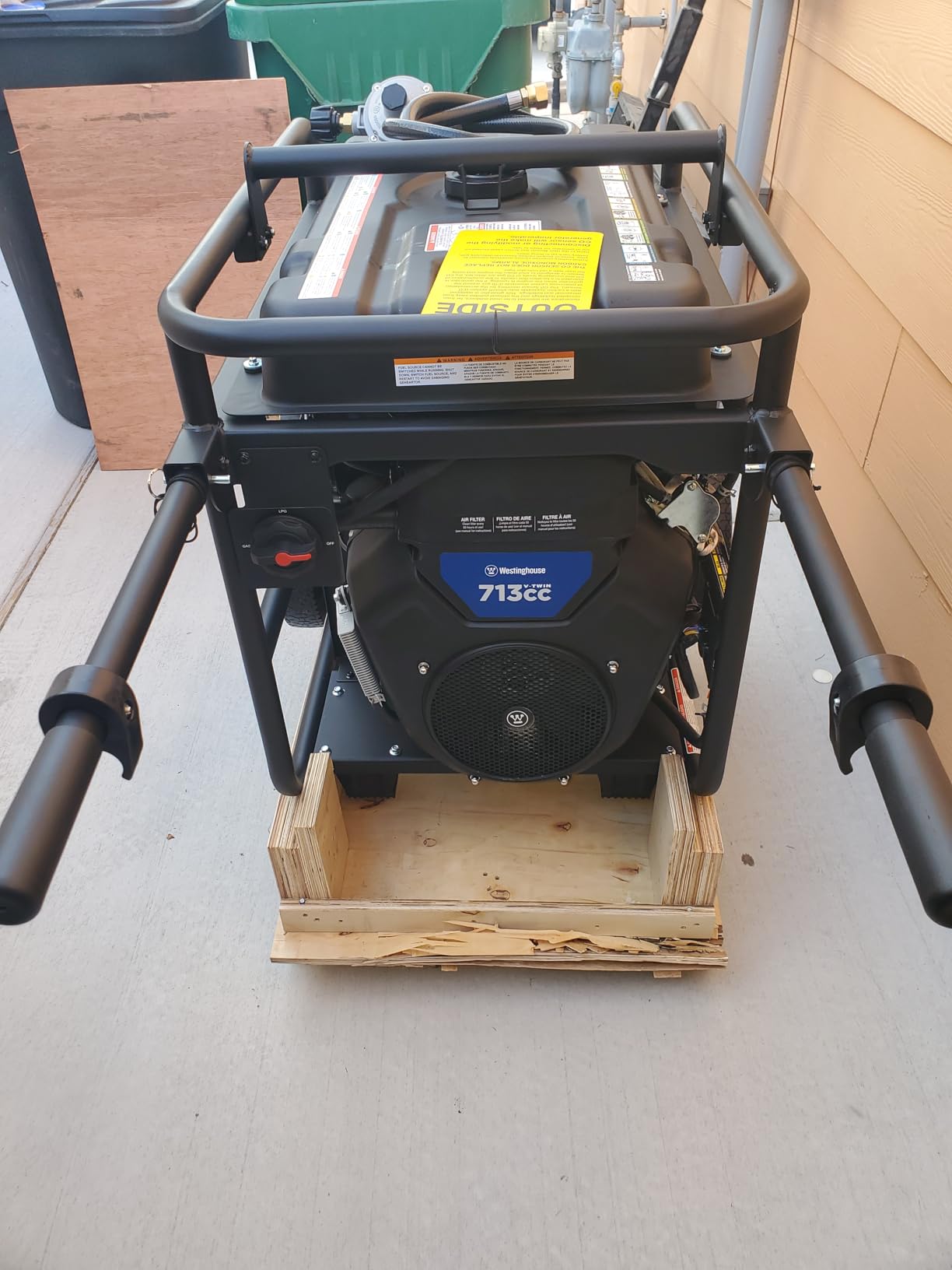 Westinghouse 18000 Peak Watt Tri-Fuel Home Backup Portable Generator, Remote Electric Start, Transfer Switch Ready, Gas, Propane, and Natural Gas Powered, CO Sensor customer photo 1