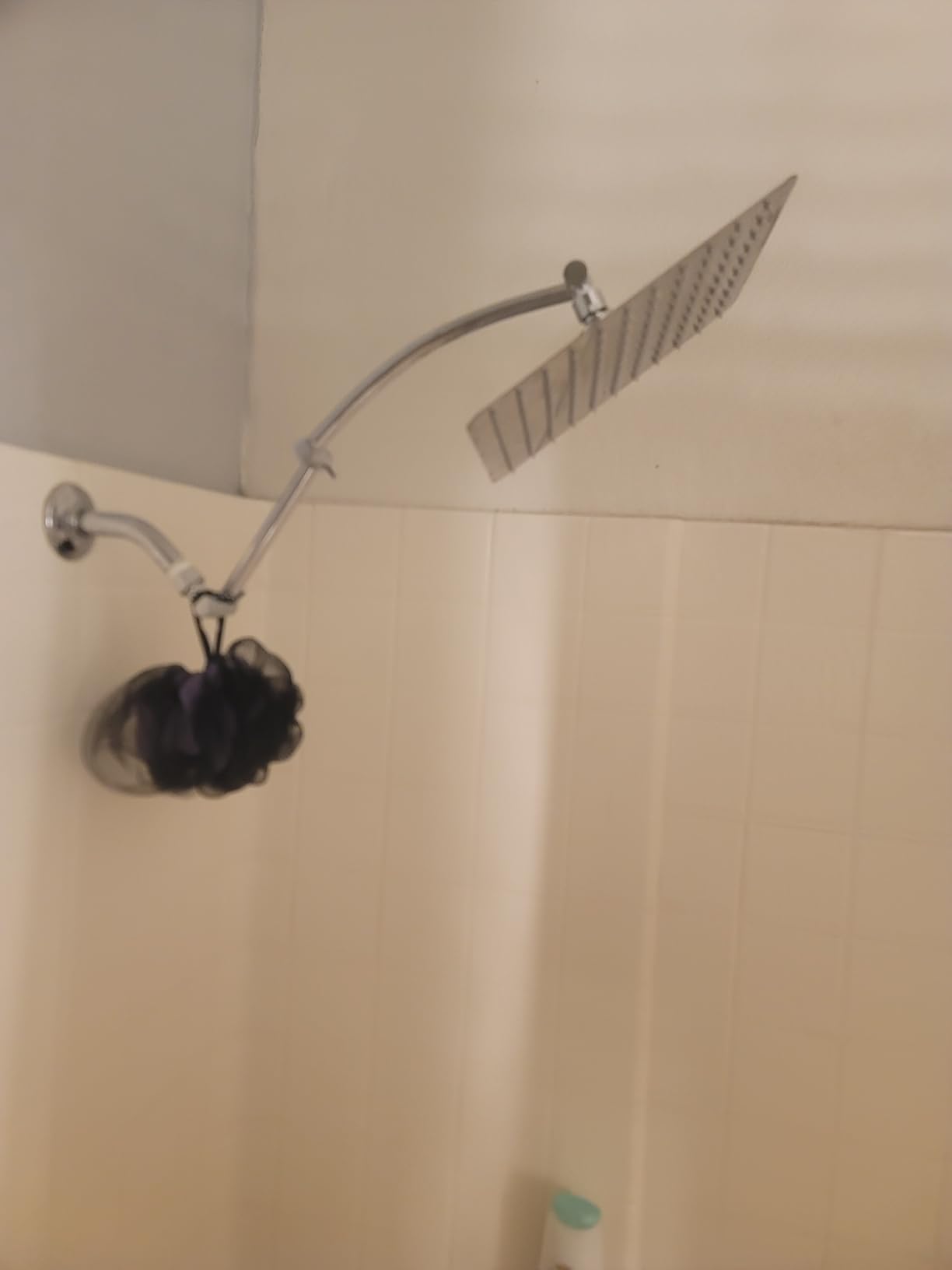 Hibbent All Metal 10'' Rain Shower Head with 16'' Extension Arm, Chrome | High Pressure Rainfall Showerhead with Solid Brass Adjustable Shower Head Extension Arm, Fixed Showerheads customer photo 1