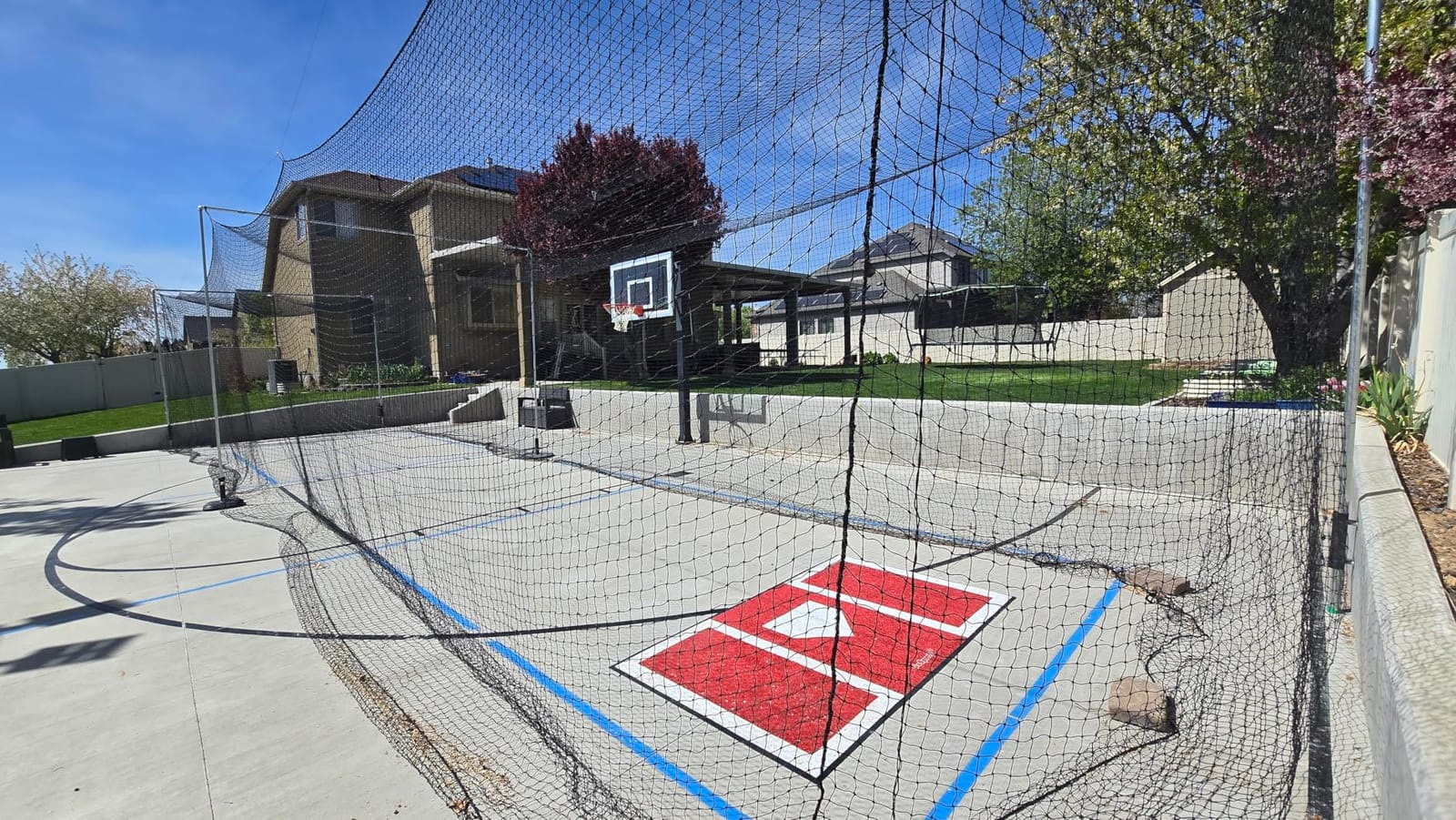 VEVOR Batting Netting, Training Net for Softball Baseball Batting Hitting | 10/35/42/55/70 FT Professional Practice Portable Pitching Cage, Heavy Duty Enclosed PE Net, Indoor, Outdoor, Backyard (NET ONLY) customer photo 1