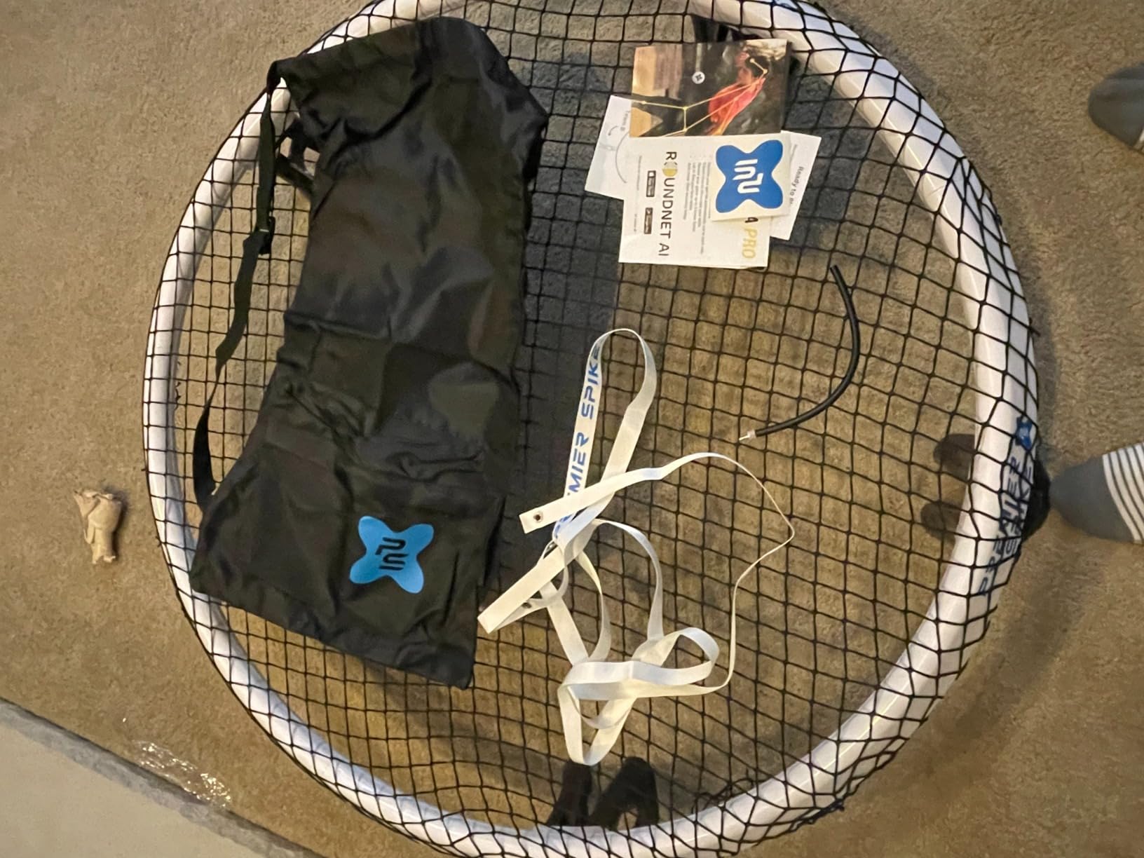 Roundnet Game Set - Top Set in Quality & Durability - Portable Outdoor Game for Beach, Backyard, Camping Game for Kids, Teens & Adults - Net, 2 Balls customer photo 2