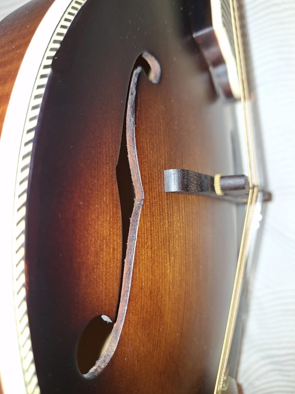 Vangoa F-Style Mandolins Instrument, Solid Spruce and Maple, 29-Fret, Ebony Fingerboard and Bridge, 8 String Acoustic Mandolin, for Beginner Adults and the higher stages players, Classic Sunburst customer photo 2