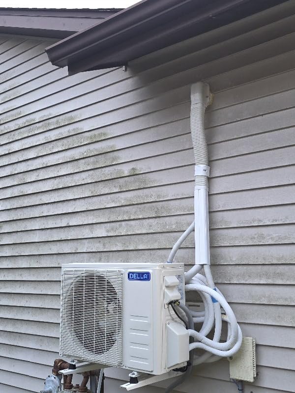 DELLA Hyper Heat Lower as -13℉ 12,000 BTU WiFi Mini Split, Work with Alexa, Energy Star 115V 23 SEER2, Cools Up to 550 Sq. Ft, Inverter AC with 1 Ton Pre-Charged Heat Pump & 16.4ft Installation Kits customer photo 2