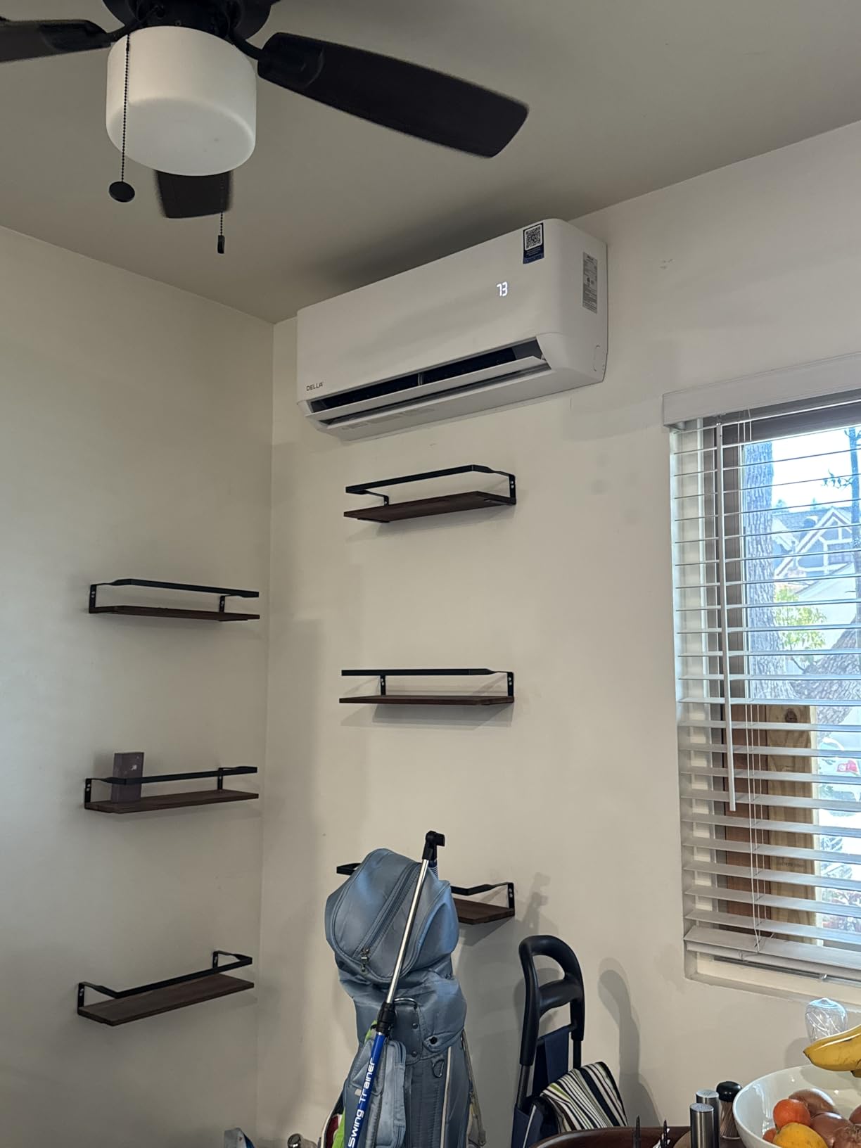 DELLA Hyper Heat Lower as -13°F 9,000 BTU Mini Split, Cools Up to 400 Sq. Ft, Work with Alexa and WiFi, Energy Star 115V 24 SEER2, Inverter AC with 0.75 Ton Pre-Charged Heat Pump & 16.4ft Kits customer photo 1