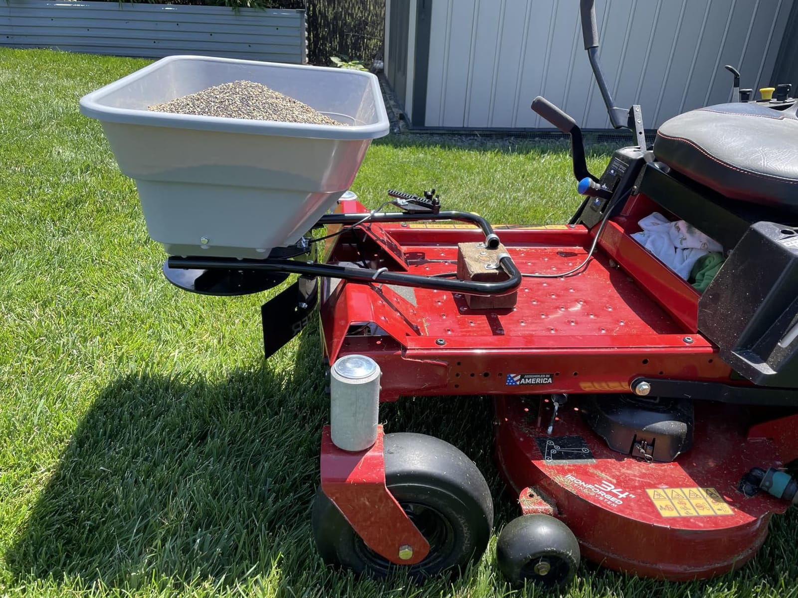 Yard Commander - 80 LB ATV/UTV Broadcast Spreader - 12-Volt Heavy Duty Motor - Salt, Seed, Fertilizer & More - Adjustable Drop Rate - Included Hopper Cover customer photo 1