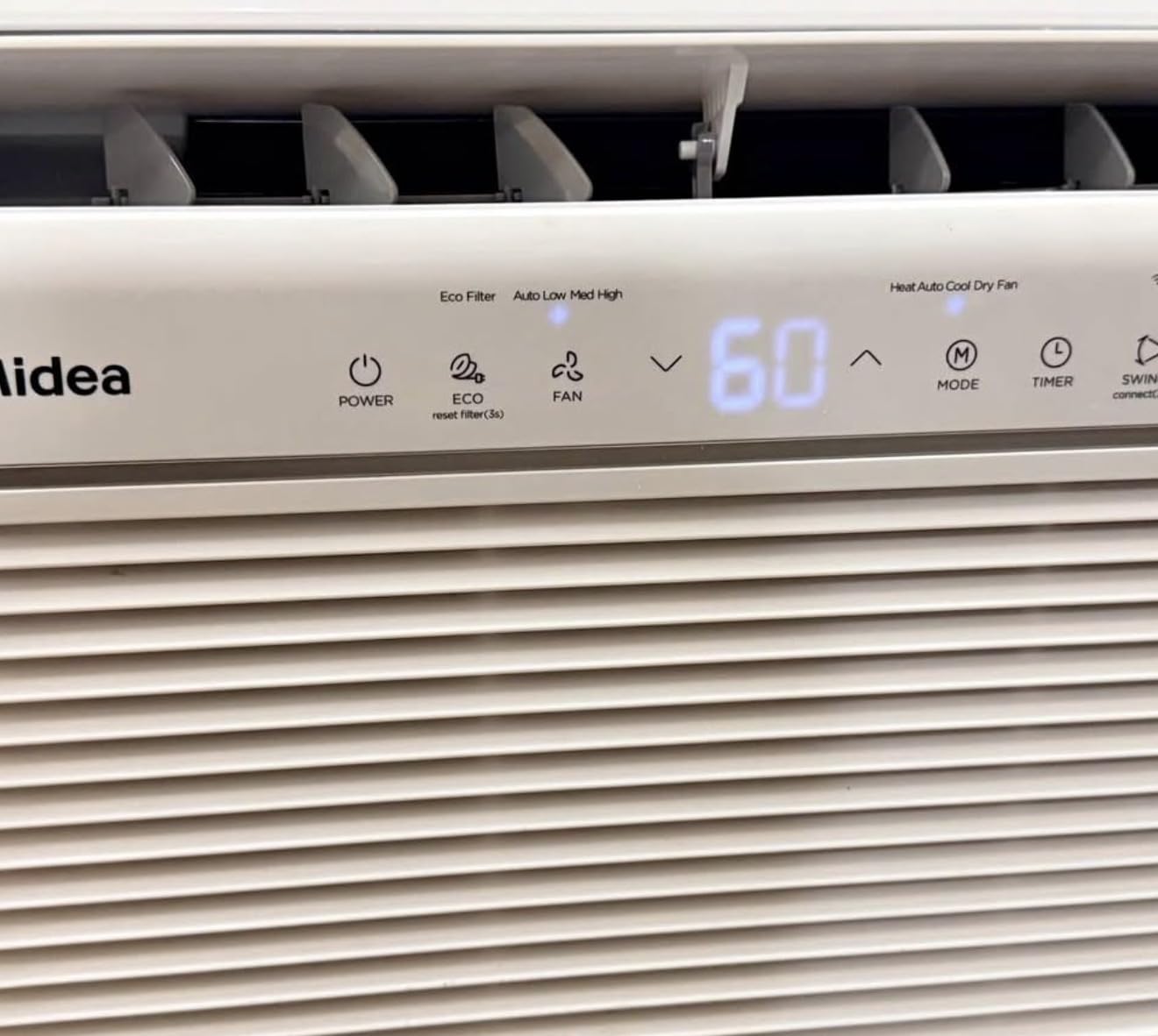 Midea 8,000 BTU Smart Inverter Air Conditioner Window Unit with Heat and Dehumidifier - Cools up to 350 Sq. Ft., Energy Star Rated, Quiet Operation, Electronic Controls, Remote Control, White customer photo 1