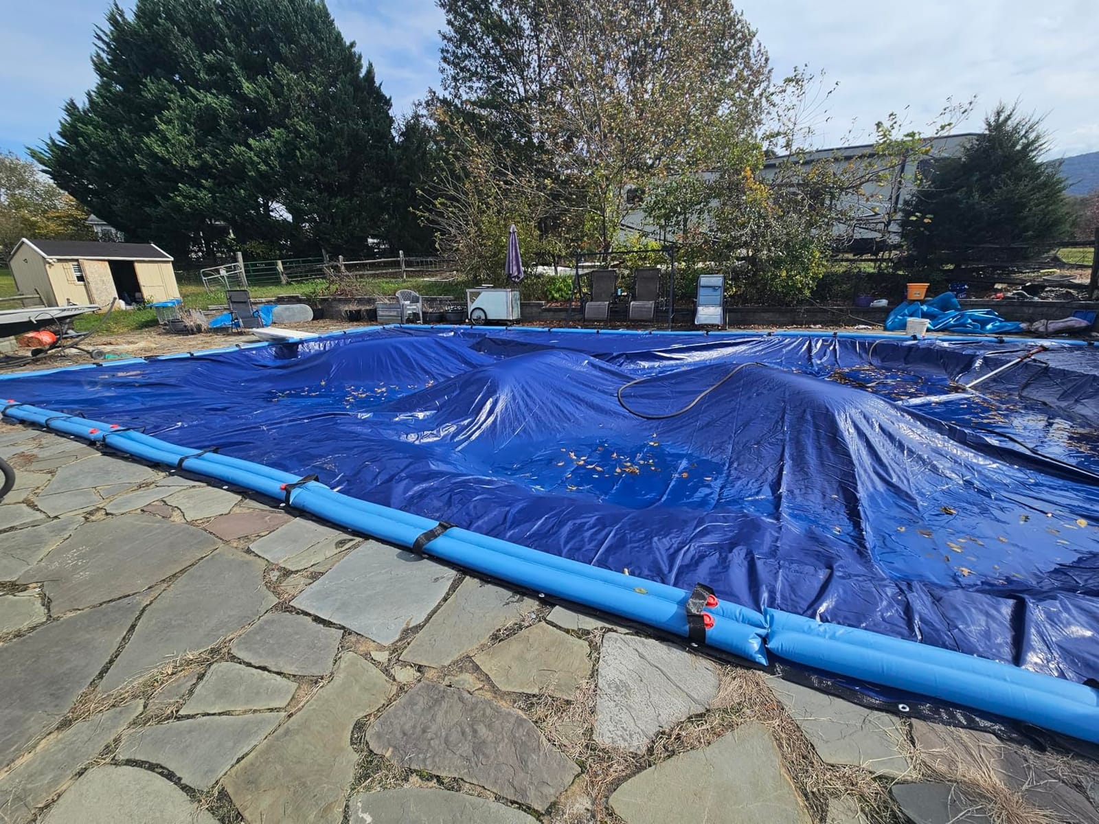 20-Ft x 40-Ft Pool Cover for Inground Pools - Premium Inground Winter Cover, Extra Thick, Royal Blue customer photo 1