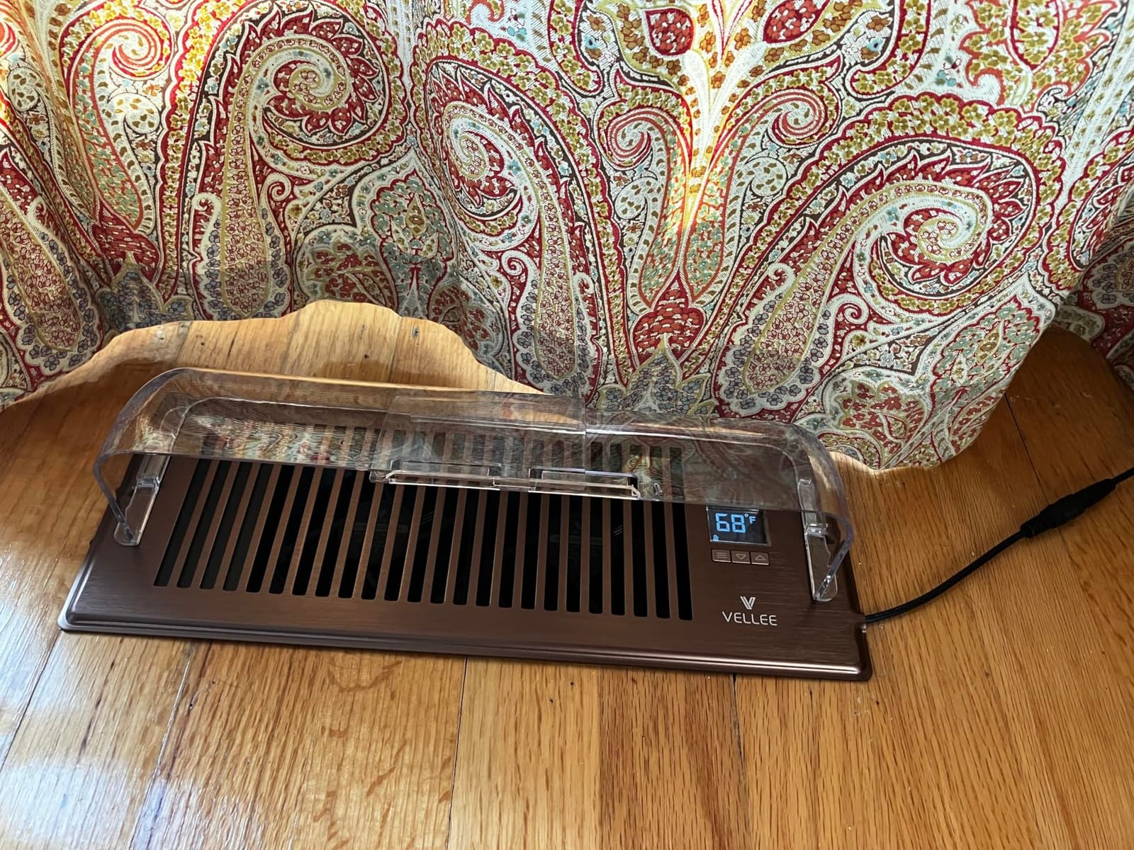 VELLEE Quiet Register Booster Fan Fits Duct Opening 4