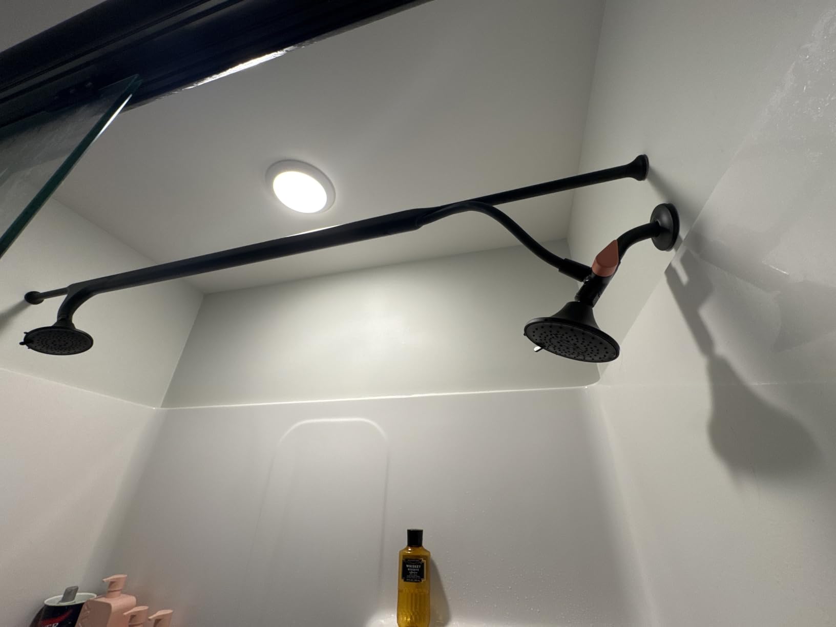 BOONA Tandem Shower as seen on Shark Tank | Dual Shower Head for Couples | Midnight Black, Two Showerheads customer photo 1