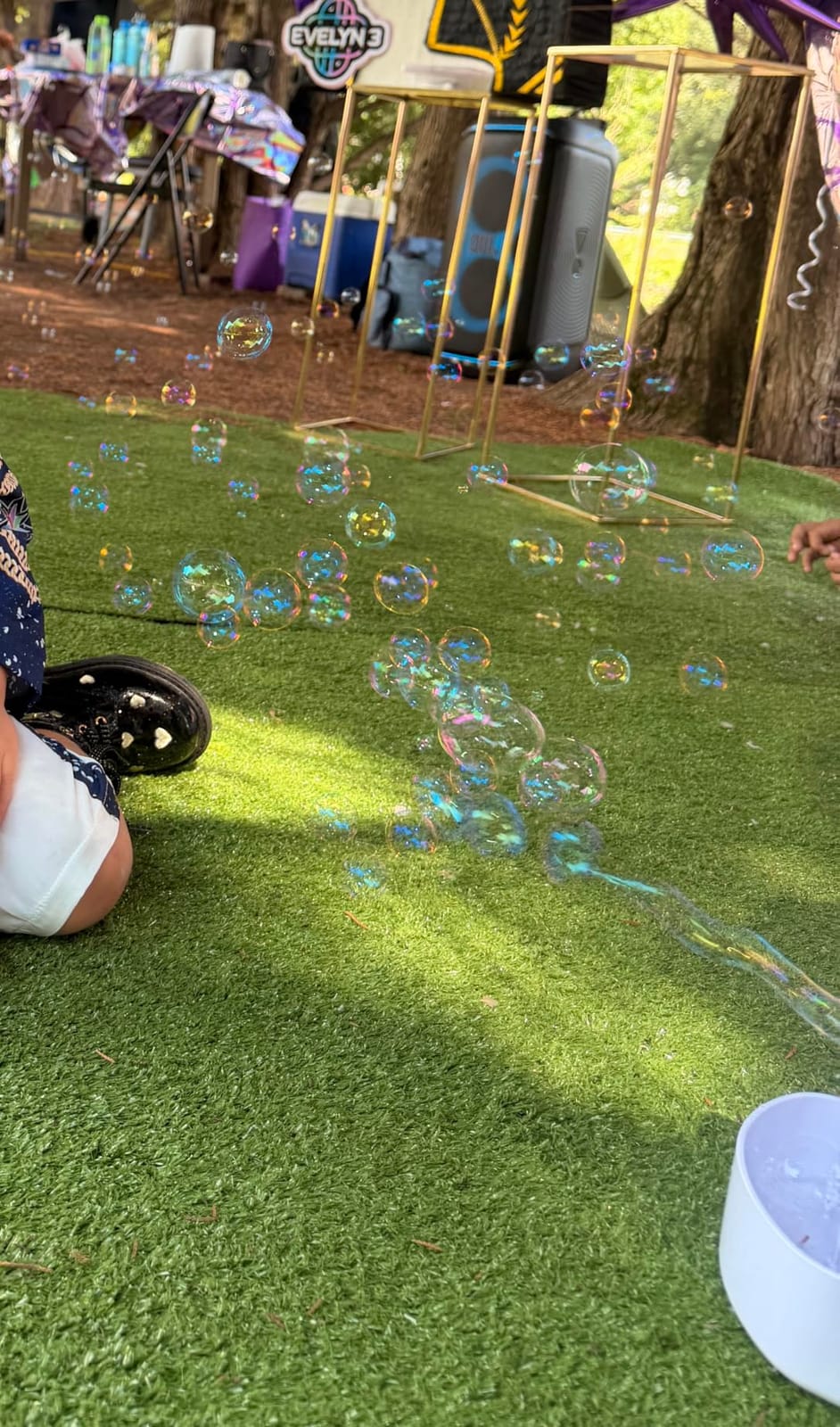 Bubble Machine, Automatic Bubble Blower Maker for Kids or Parties (Black) | High-Output 18,000 Bubbles Per Min, 2 Output Levels, Battery Operated or Plug in, for Outdoor/Indoor Party or Wedding Event customer photo 2