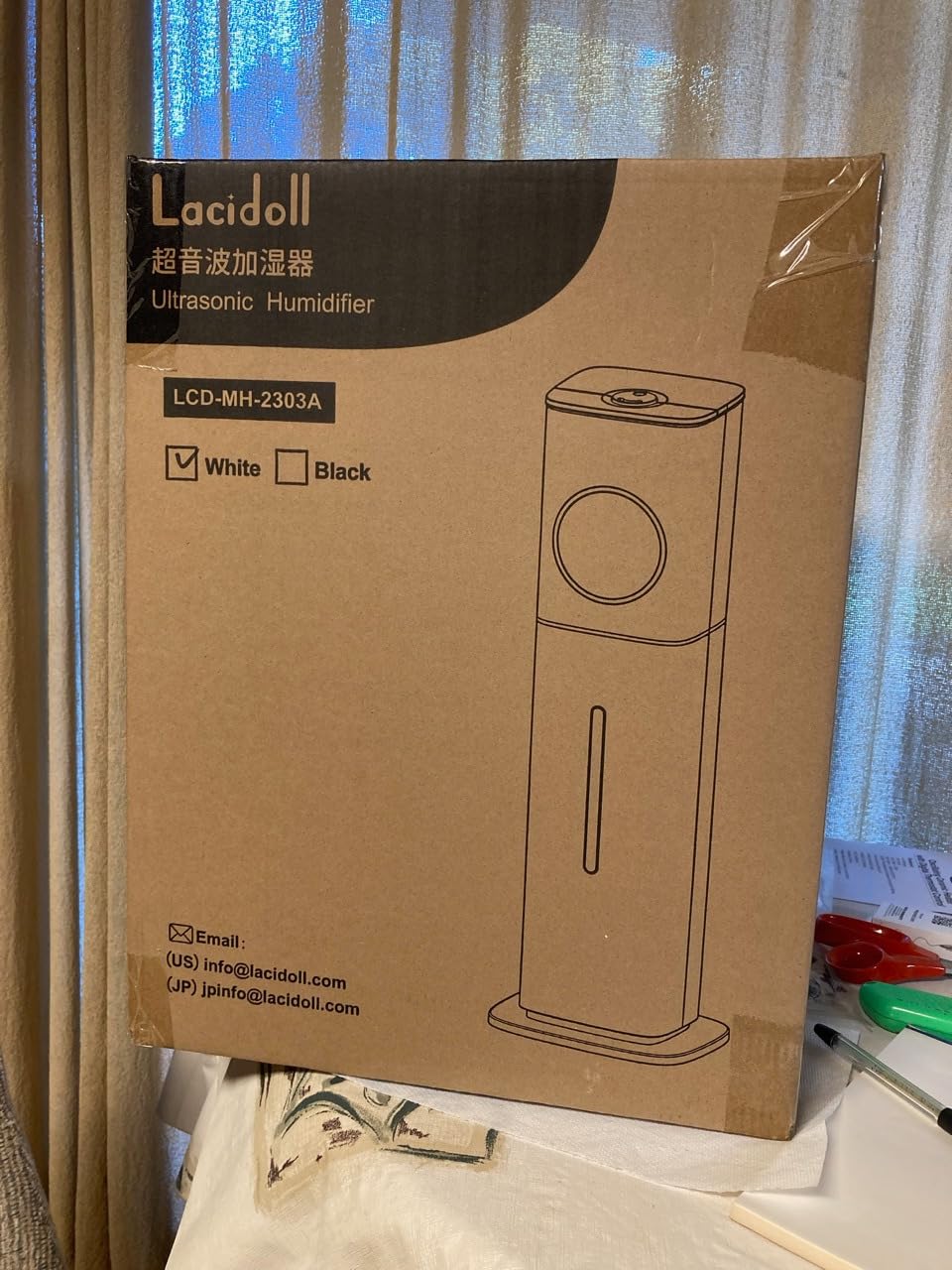 Lacidoll 8L Large Humidifier for Bedroom Large Room Home 800 sq ft, Black | 48H Top Fill Cool Mist Humidifier for Baby Nursery, Humidity Control, Night Light, Essential Oil Tray, Safe for Plants & Pets customer photo 1