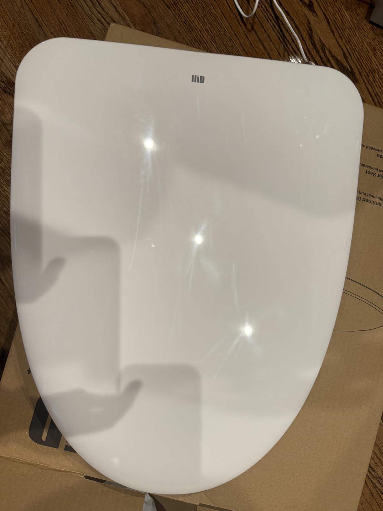 iliD Heated Toilet Seat with Night Light, Electric, 3-Level Temp, Elongated | 3 Adjustable Temperature Levels of 90F, 95F, 100F, Ultra-Low Energy Consumption, Soft Close, 3D Curved, IPX4 Waterproof customer photo 1