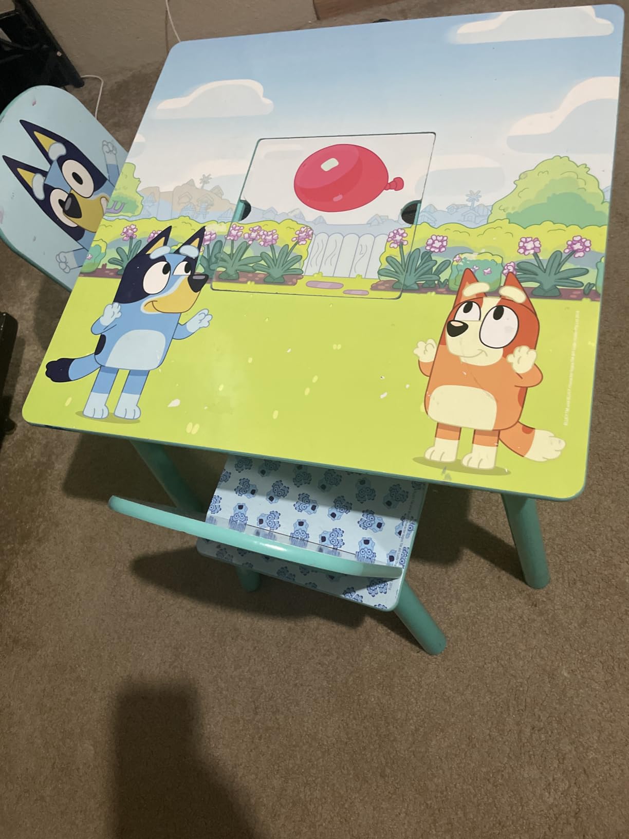 Delta Children Bluey Kids Table and Chair Set with Storage (2 Chairs Included) customer photo 2