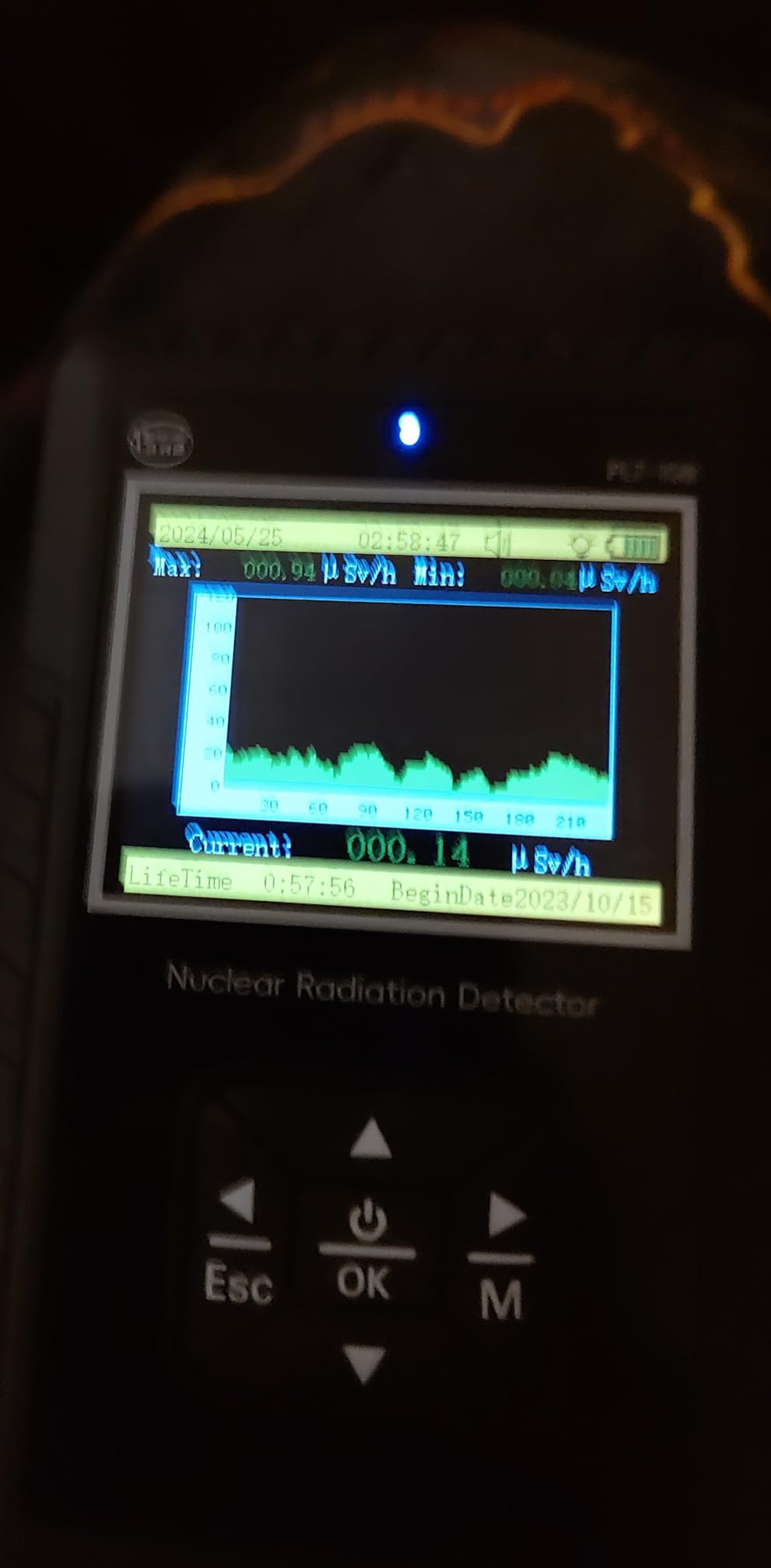 Geiger Counter Nuclear Radiation Detector - Portable Handheld Beta Gamma X-ray Radiation Monitor Meter, Nuclear Wastewater, Seafood Detection Radiation Dosimeter with LCD Display, Rechargeable customer photo 2