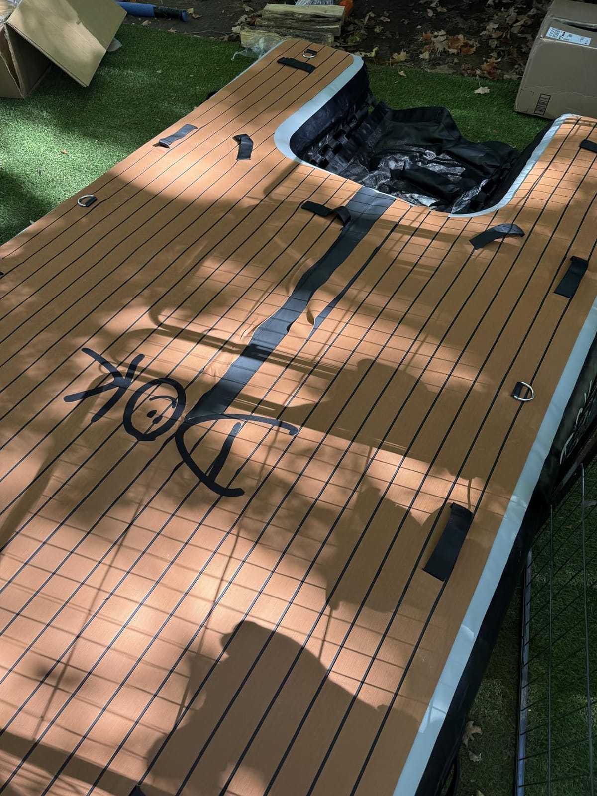 DOK Party-DOK Inflatable Dock Platform: Safe & Easy Water Access; Floating Non-Slip EVA Foam with Water Ramp for Pool, Dock, & Lake | Military Grade & High Visibility customer photo 2