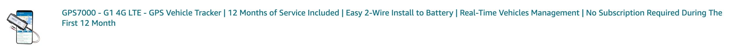 GPS7000 Hidden GPS Tracker for Vehicles - 12 Months Service Included 4G Real-Time Car GPS Tracker, Optional Subscription, Mini Undetectable Vehicle GPS Tracker for Cars & Trucks customer photo 2