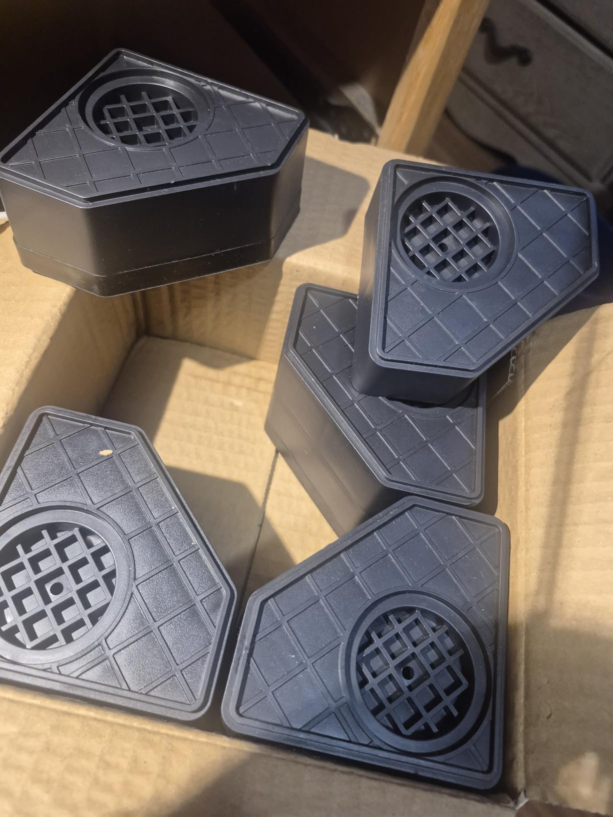 4Pcs Anti Vibration Pads for Washing Machine, Reduce Washer Dryer Moving | Washer and Dryer Pedestals, Prevents Noise Vibration Transfer, Antivibration Stabilizer Support Feet (Increase 1.8in) customer photo 2