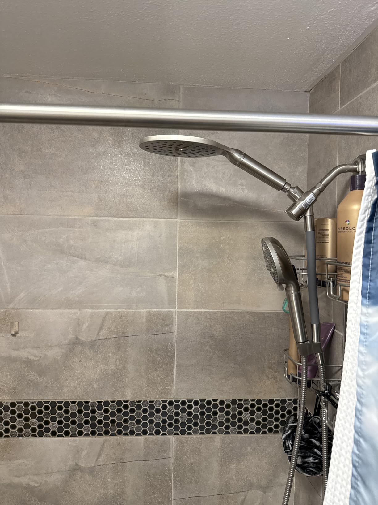 MakeFit Dual Filtered Rain Shower Head Combo, Handheld Shower Head with Adjustable Bar - Rainfall Shower Head And Showerhead with Filter for Hard Water - Removes Chlorine customer photo 1