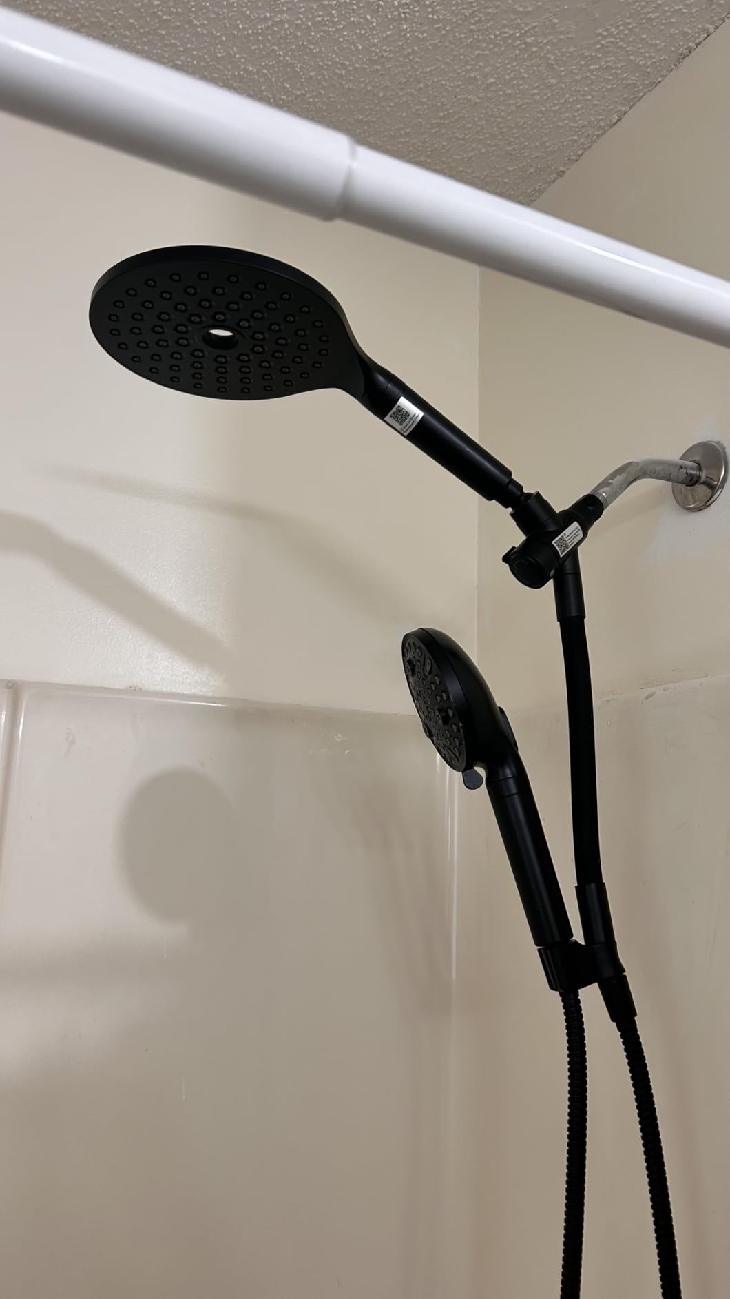 MakeFit Dual Filtered Rain Shower Head Combo, High Pressure Handheld Shower Head with Adjustable Bar - Rainfall Shower Head And Showerhead with Filter for Hard Water - Removes Chlorine customer photo 1