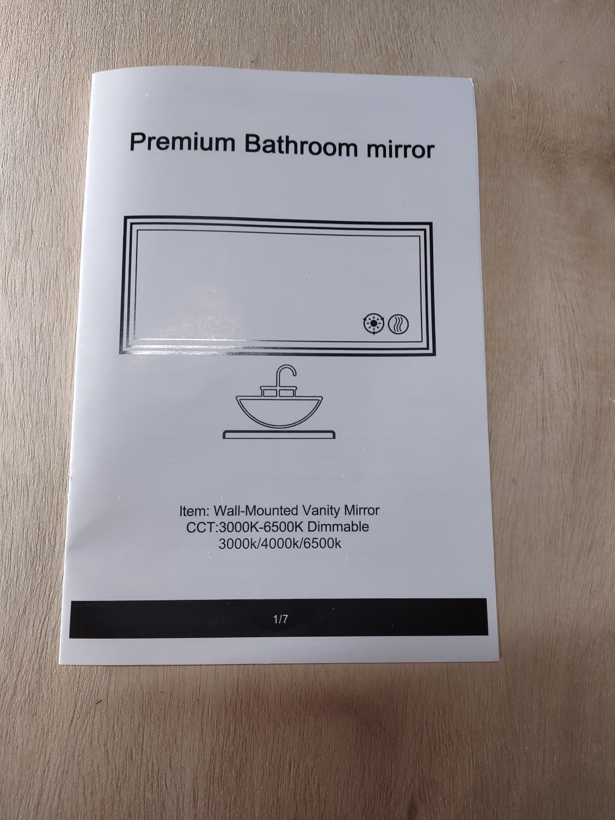 24 x 32'' LED Mirror for Bathroom, Anti-Fog, Bathroom Vanity Mirror | Dimmable 3 Colors, Memory Function, Switch/Plug in Wall Mounted, Home Decor Horizontal/Vertical customer photo 1