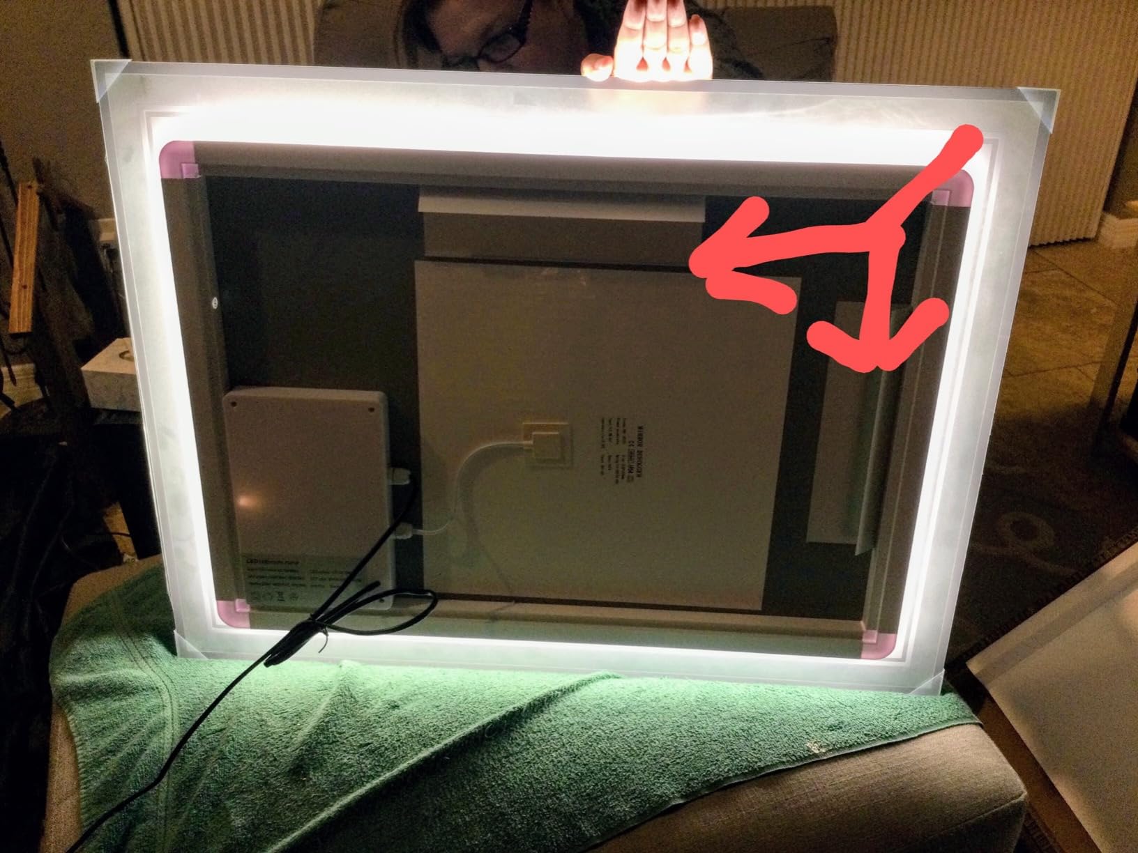 24 x 32'' LED Mirror for Bathroom, Anti-Fog, Bathroom Vanity Mirror | Dimmable 3 Colors, Memory Function, Switch/Plug in Wall Mounted, Home Decor Horizontal/Vertical customer photo 2