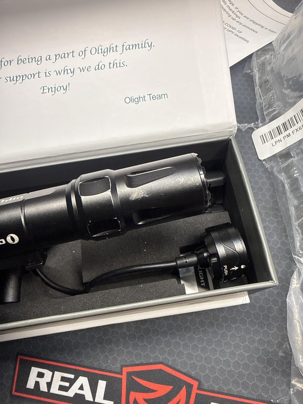 Olight Odin S 1500 Lumens Compact MLOK Tactical Flashlight for Rifle | 15,600 Candela Dual Power Weaponlight, Strobe Mode, Double-locked Remote Pressure Switch, 250m Throw IPX8 for Hunting Use customer photo 1