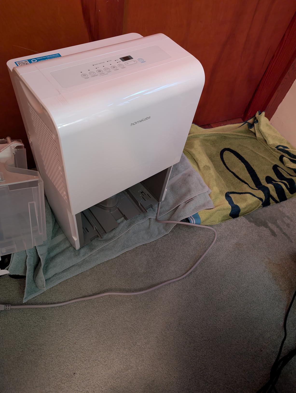 hOmeLabs Dehumidifier 7,500 Sq Ft 50 Pint with Pump | Advanced Humidity & Moisture Control, Quiet, Efficient, Auto Shut-off, Home, Basement, Office customer photo 1