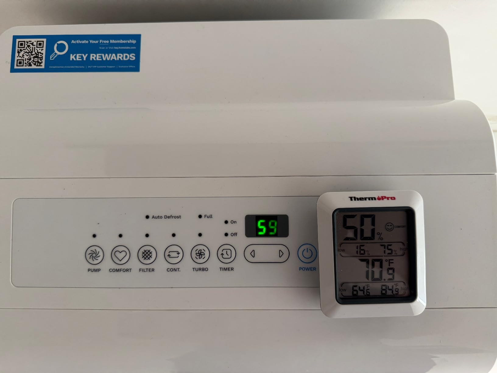 hOmeLabs Dehumidifier 7,500 Sq Ft 50 Pint with Pump | Advanced Humidity & Moisture Control, Quiet, Efficient, Auto Shut-off, Home, Basement, Office customer photo 2