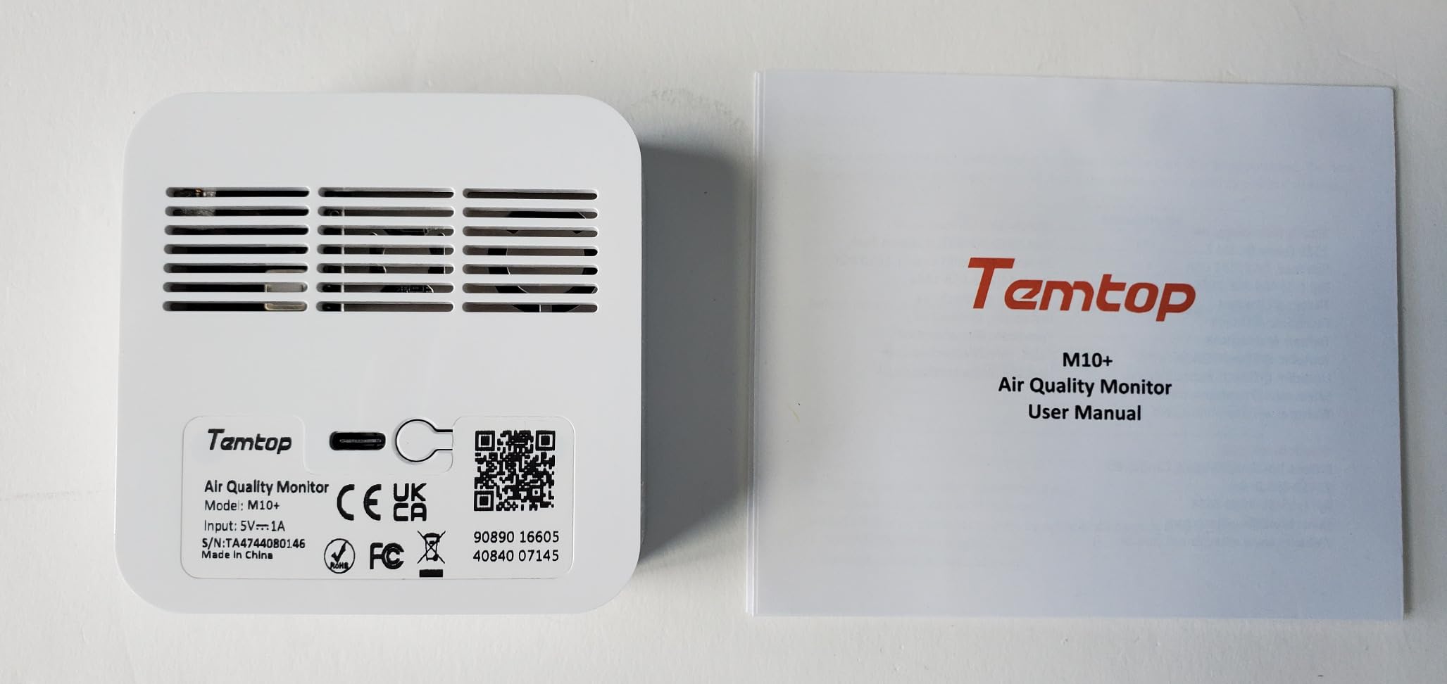 Temtop M10+ 6-in-1 CO2 Meter & Indoor Air Quality Monitor | PM2.5, TVOC, AQI, E-Ink Display, 60-Day Battery, App Temperature & Humidity for Home Bedroom Office customer photo 2