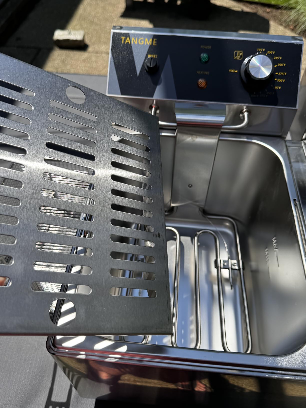 Commercial Deep Fryer 3500W Electric Countertop Fryer 25.4Qt Heavy Duty | Large Capacity Stainless Steel Deep Fryers with Double Baskets, Lid and High Legs for Restaurant, UL Certified customer photo 1