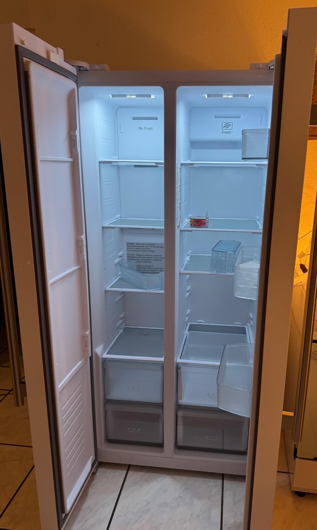Forno Salerno 33-inch Side-by-Side Refrigerator - 15.6 Cu.Ft. Refrigerator for Kitchen with LED Touch Control, Fast Cool, Fast Freeze, (White) customer photo 1