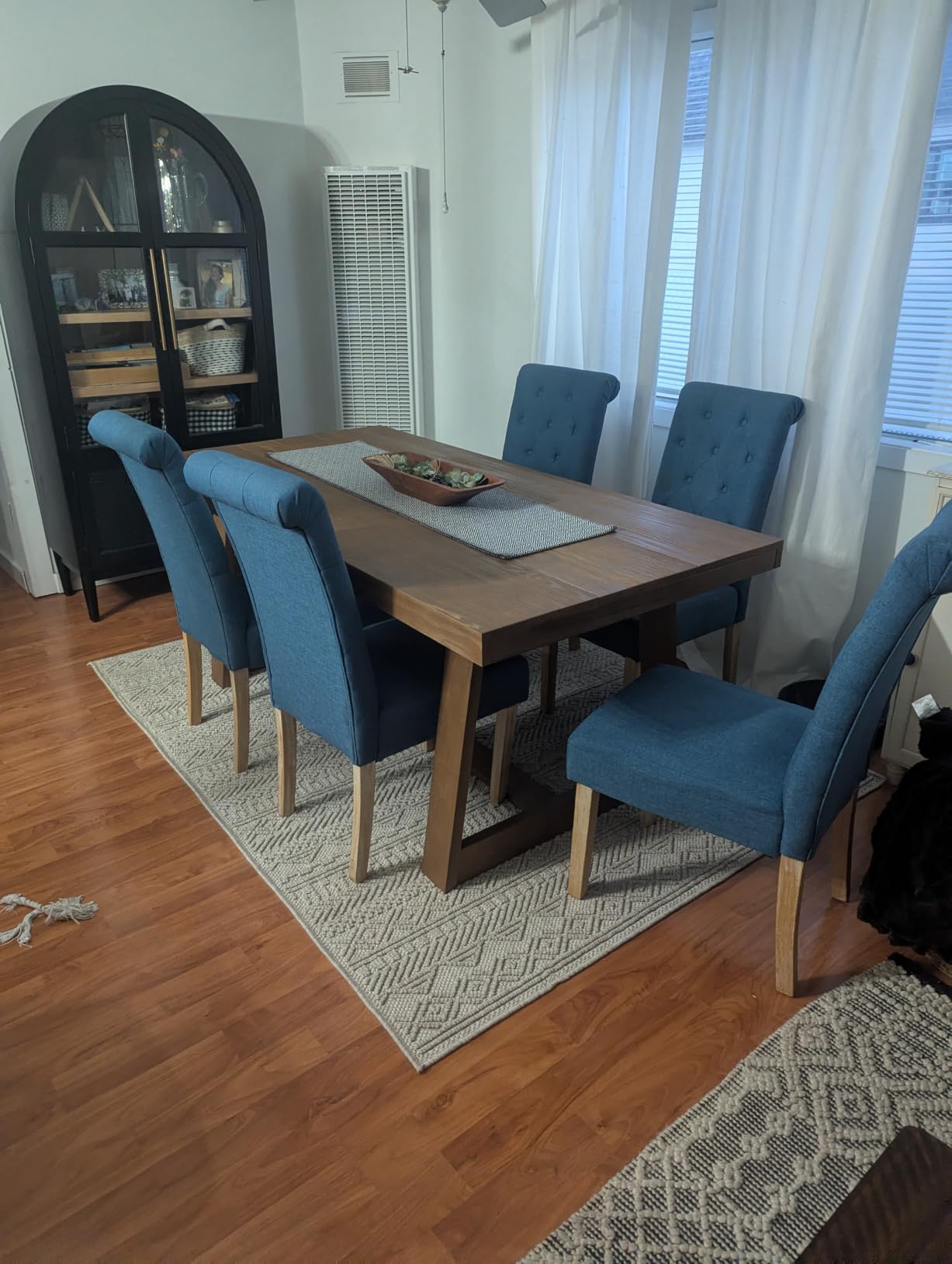 Plank+Beam 72 Inch Farmhouse Dining Table, Solid Wood Rustic Kitchen Table, Large Wooden Rectangular Dinner Table for Dining Room customer photo 2