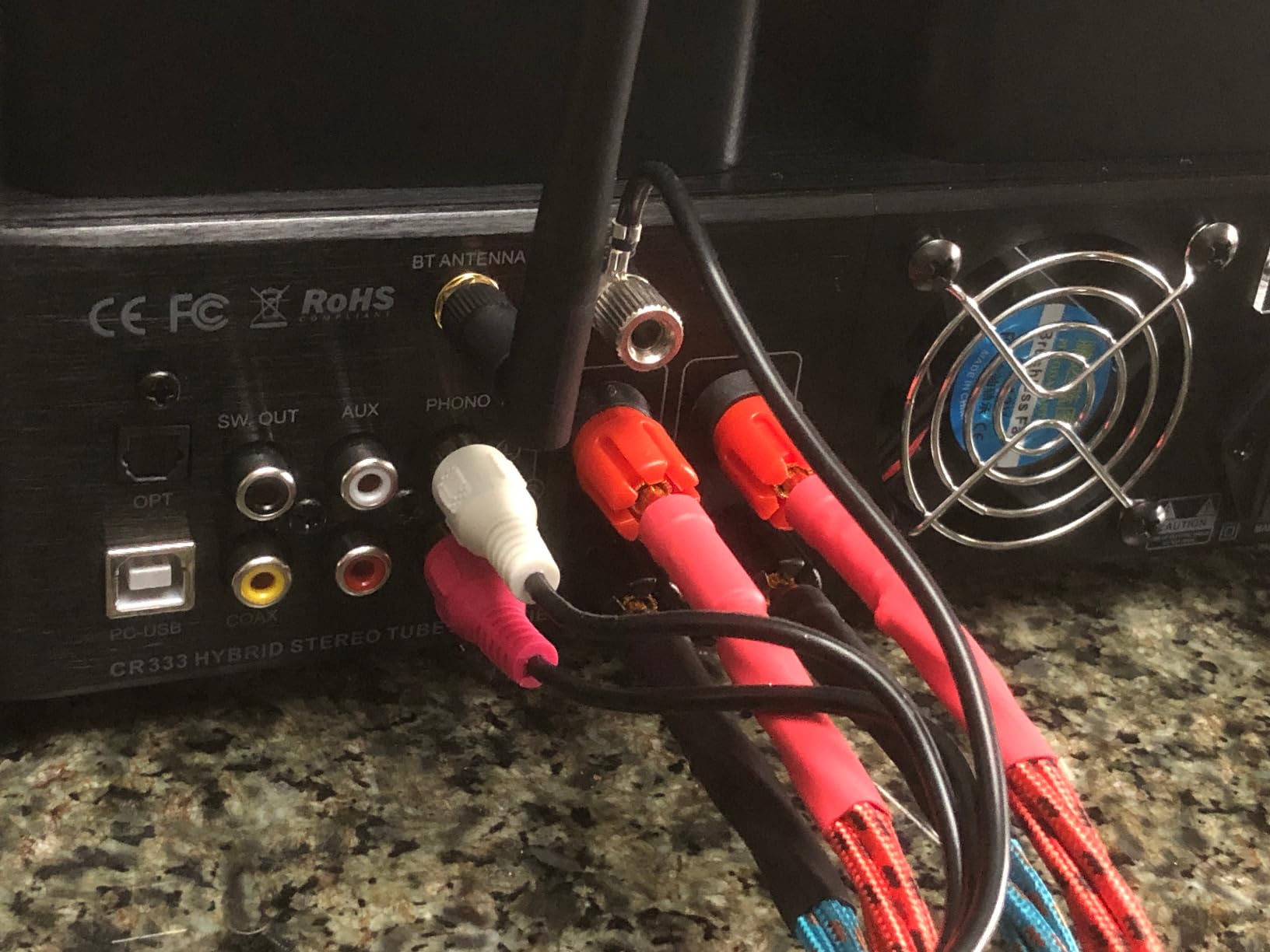 Tube Amplifier, Stereo Vacuum Tube Class A/B Amplifier,Integrated Amplifier with Bluetooth 5.0,Subwoofer Output, Headphone Output, Record Player Phono Preamp and USB DAC customer photo 2
