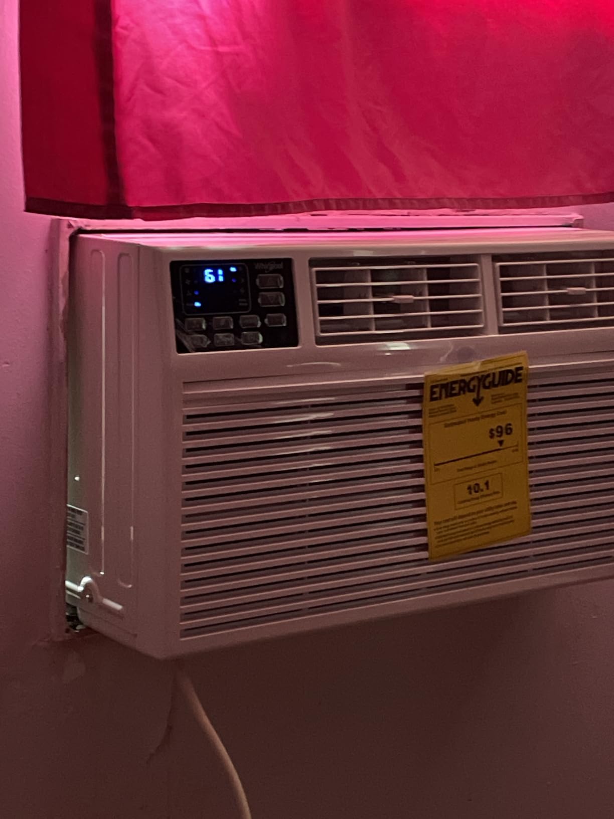 Whirlpool 10,000 BTU Wall Air Conditioner, Remote Control, White | 115V, Dehumidifier, Remote Control, Cools up to 450 Sq. Ft. for Living Room, Bedroom, Kitchen customer photo 2