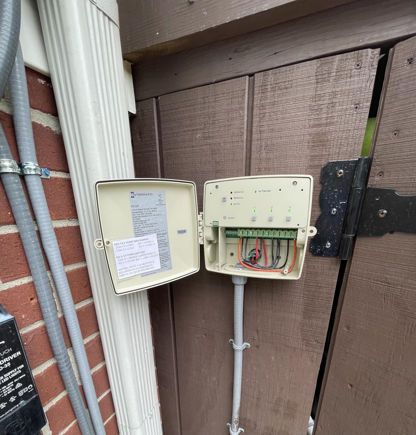 Intermatic PE733P 7-Day Electronic Wi-Fi Pool Timer - 3-Circuit, 120-277V Auto-Voltage, Type 3R Outdoor Plastic Enclosure - 30A Load Capacity for Pumps, Lights, and Spa Equipment customer photo 2