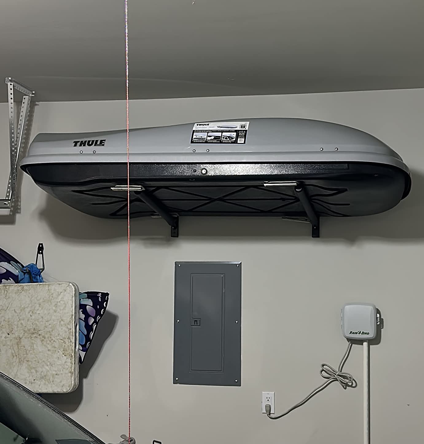 SPAREHAND 2 SUP Wall Mount Rack - Heavy Duty Steel Long Arms with 100 lb. Weight Capacity - Wall Rack for 2 Surfboards or SUP PaddleBoards - Ideal for Home & Garage Display - Black customer photo 2