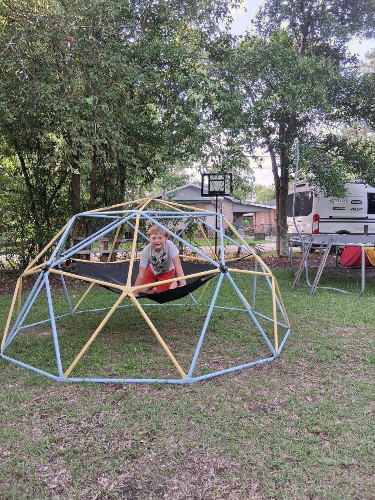 VEVOR Climbing Dome, 10FT Geometric Dome Climber with Hammock and Swing, Jungle Gym Supports 750LBS and Easy Assembly for Kids 3 to 10 Years Old, with Climbing Grip, Outdoor Backyard Play Equipment customer photo 1
